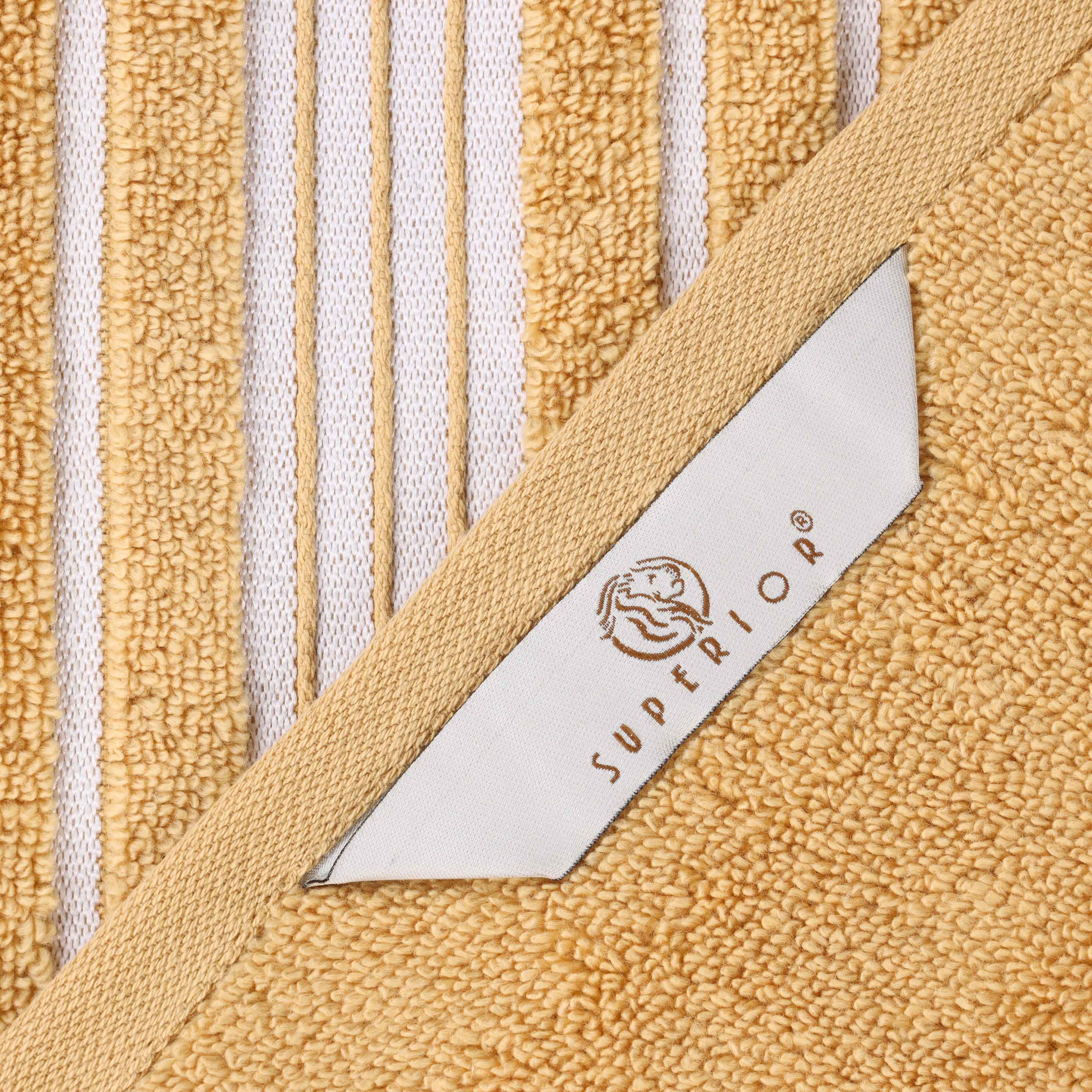 Sadie Zero Twist Cotton Solid and Jacquard Floral Hand Towel Set of 6 - Blue Nile Mills