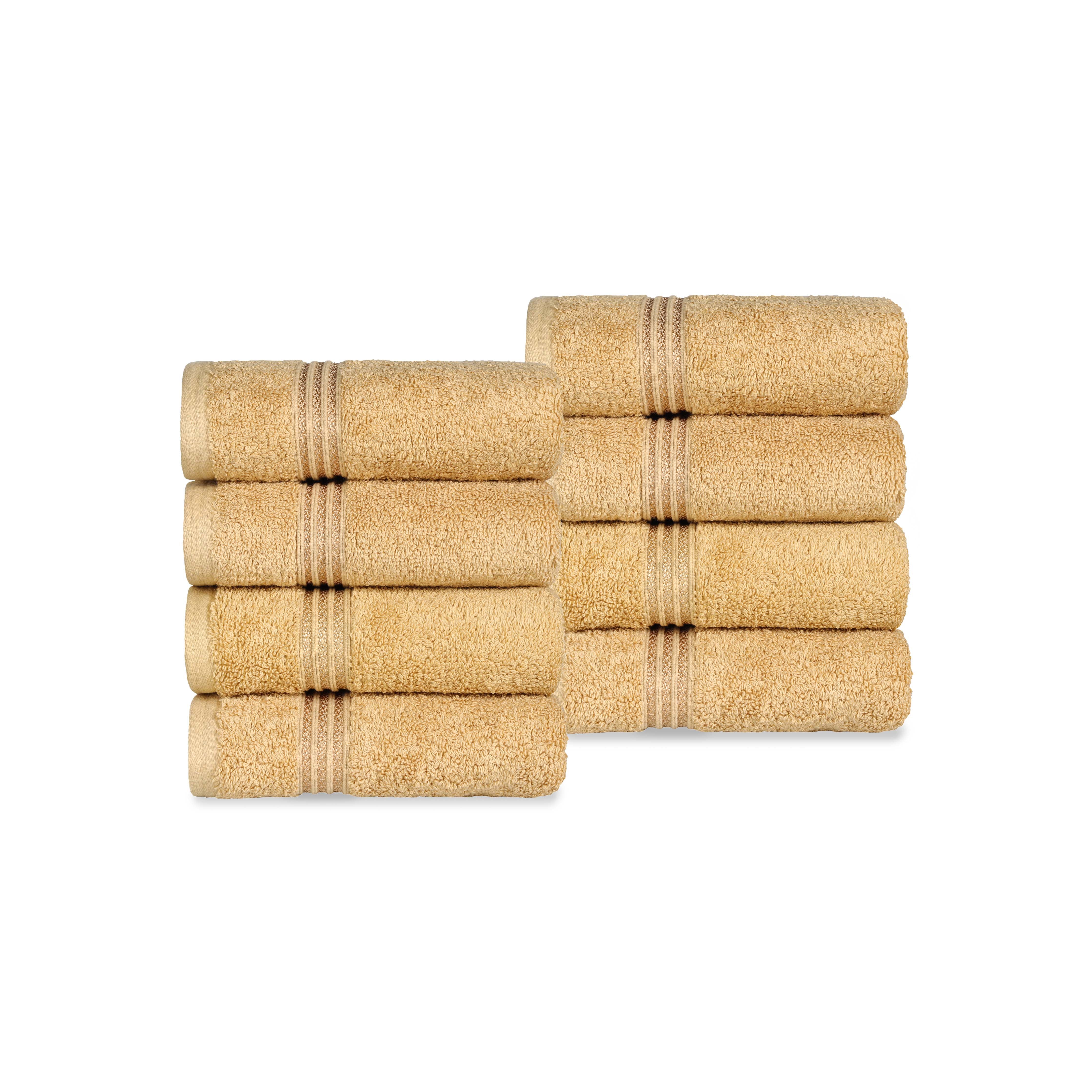 Heritage Egyptian Cotton Hand Towel Set of 8 - Blue Nile Mills