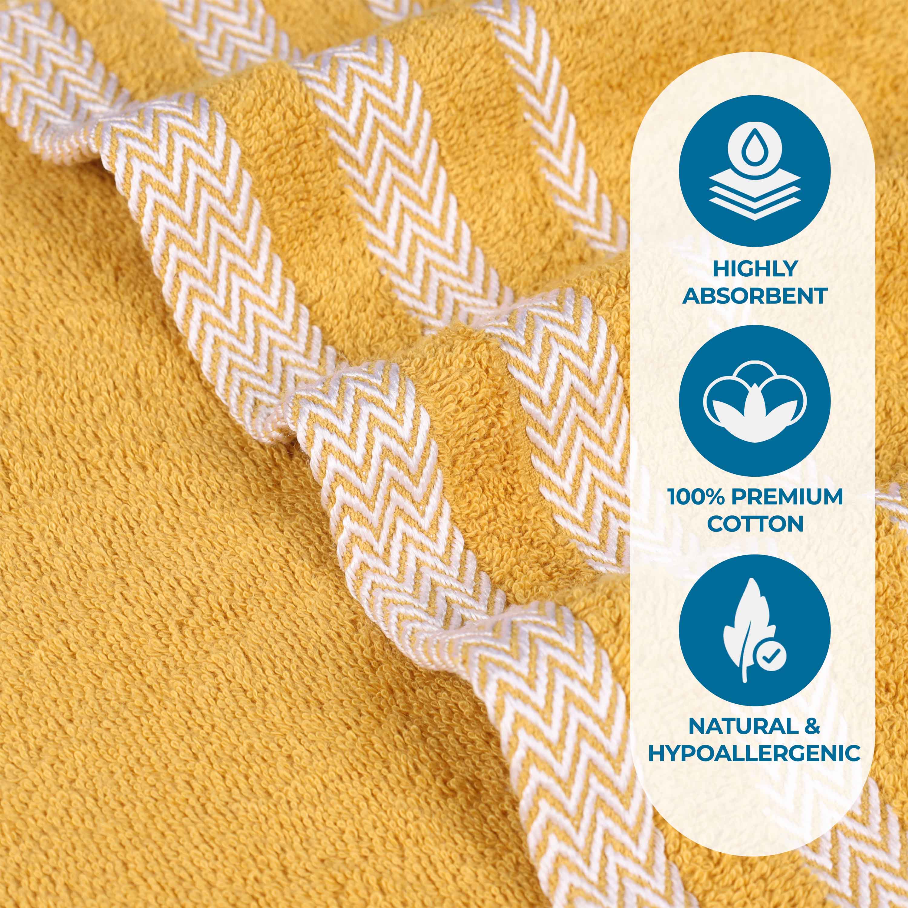 Hays Cotton Medium Weight Face Towel Washcloth Set of 12 - Blue Nile Mills