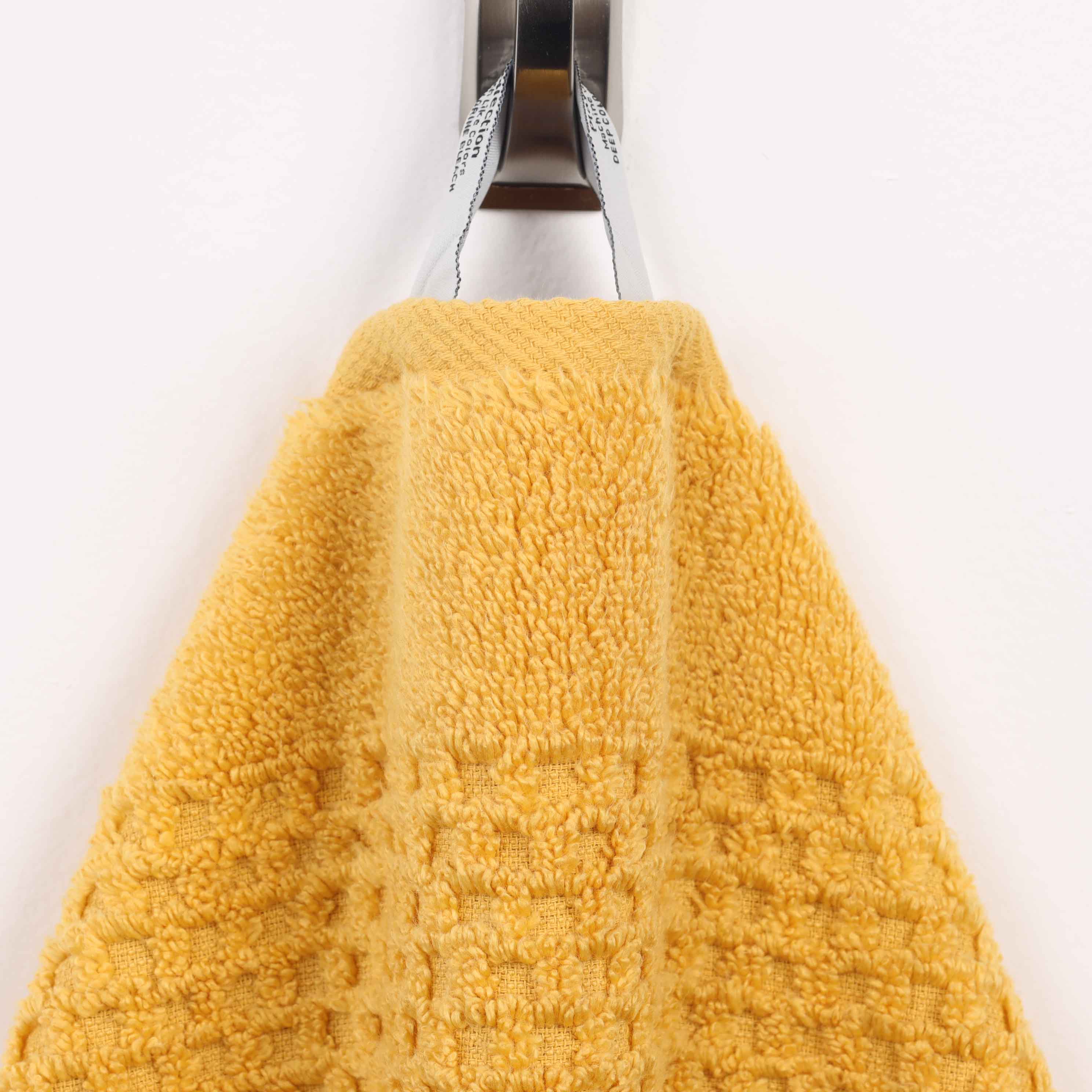 Playa Zero Twist Cotton Solid Waffle Textured 9 Piece Towel Set - Blue Nile Mills