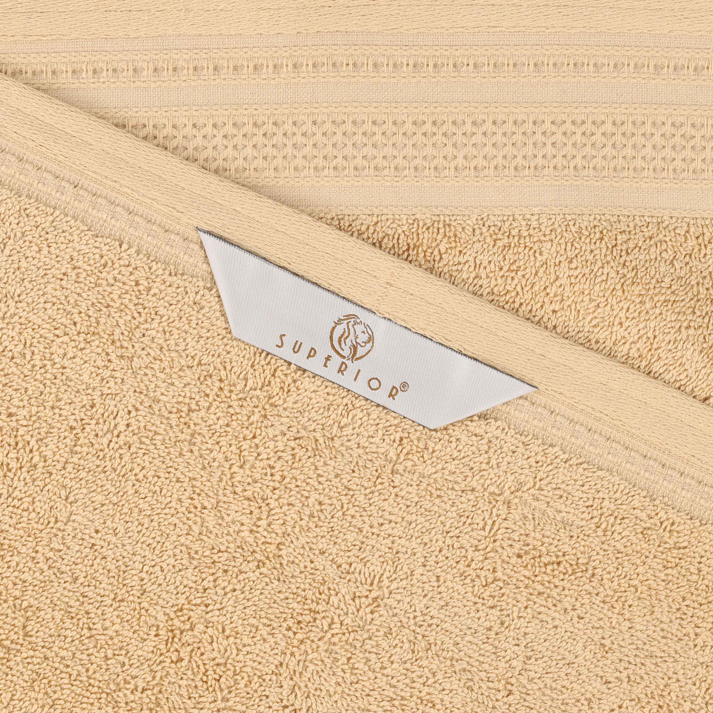 Honeycomb Textured Waffle Border Luxury Cotton Bath Sheets, Set of 2 - Blue Nile Mills