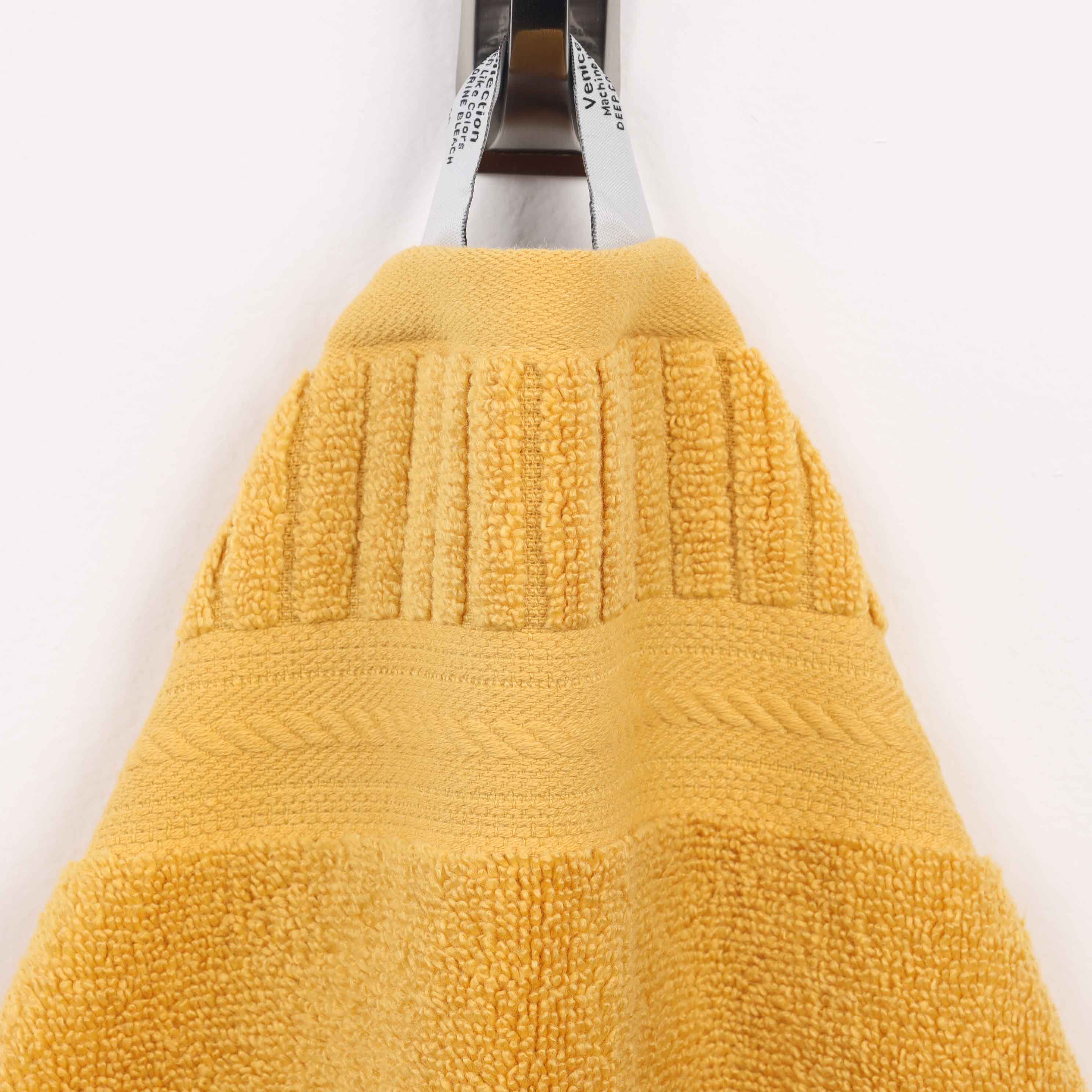 Venice Zero Twist Cotton Medium Weight Absorbent 3 Piece Towel Set - Blue Nile Mills