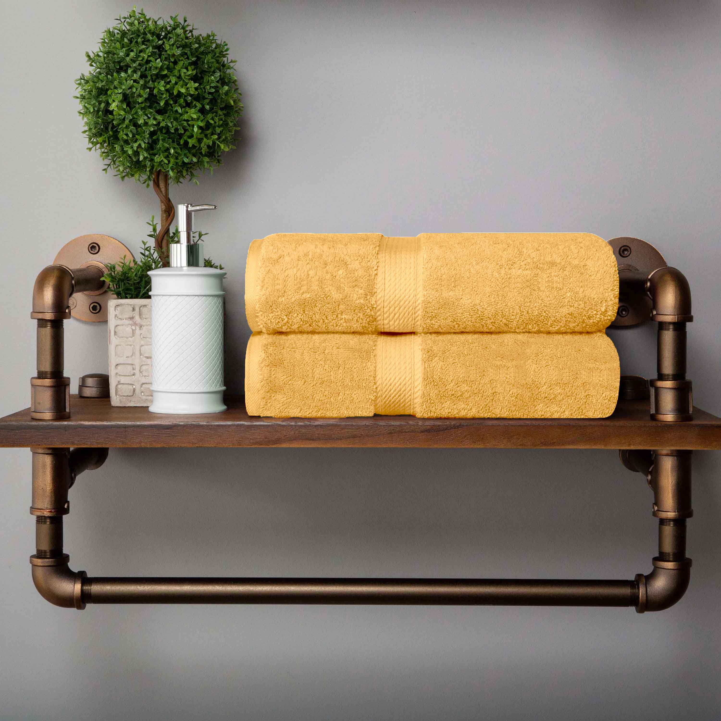 Madison Egyptian Cotton Pile 2 Piece Bath Towel Set - Blue Nile Mills