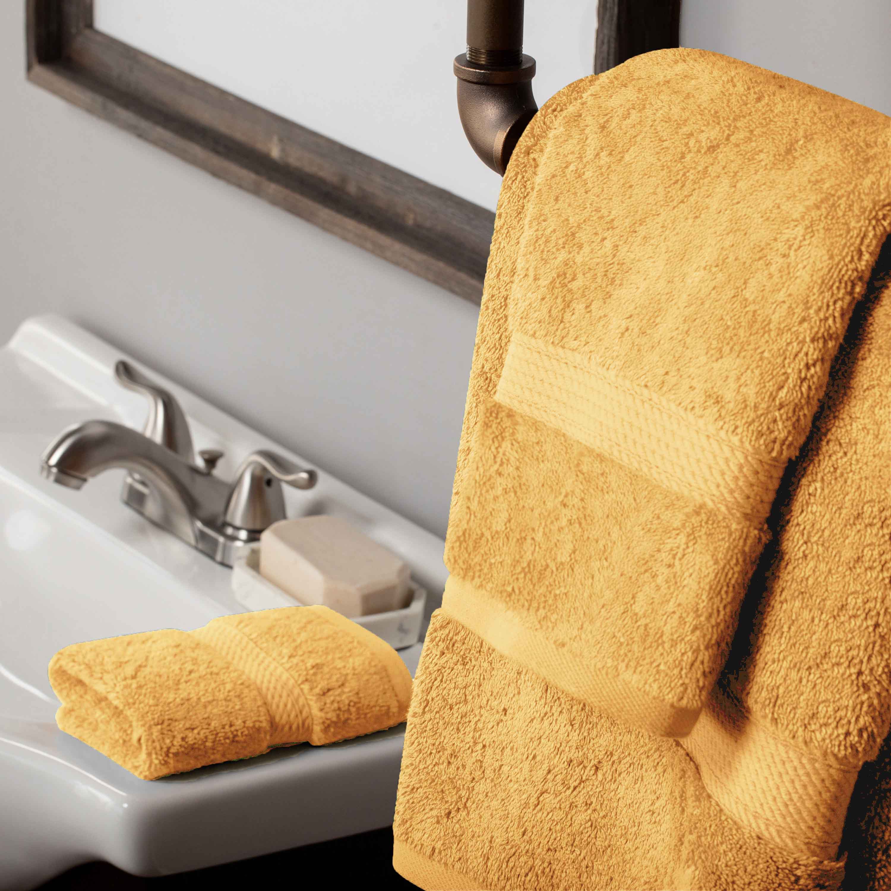 Egyptian Cotton Pile Plush Heavyweight Luxury Soft 3-Piece Towel Set - Blue Nile Mills