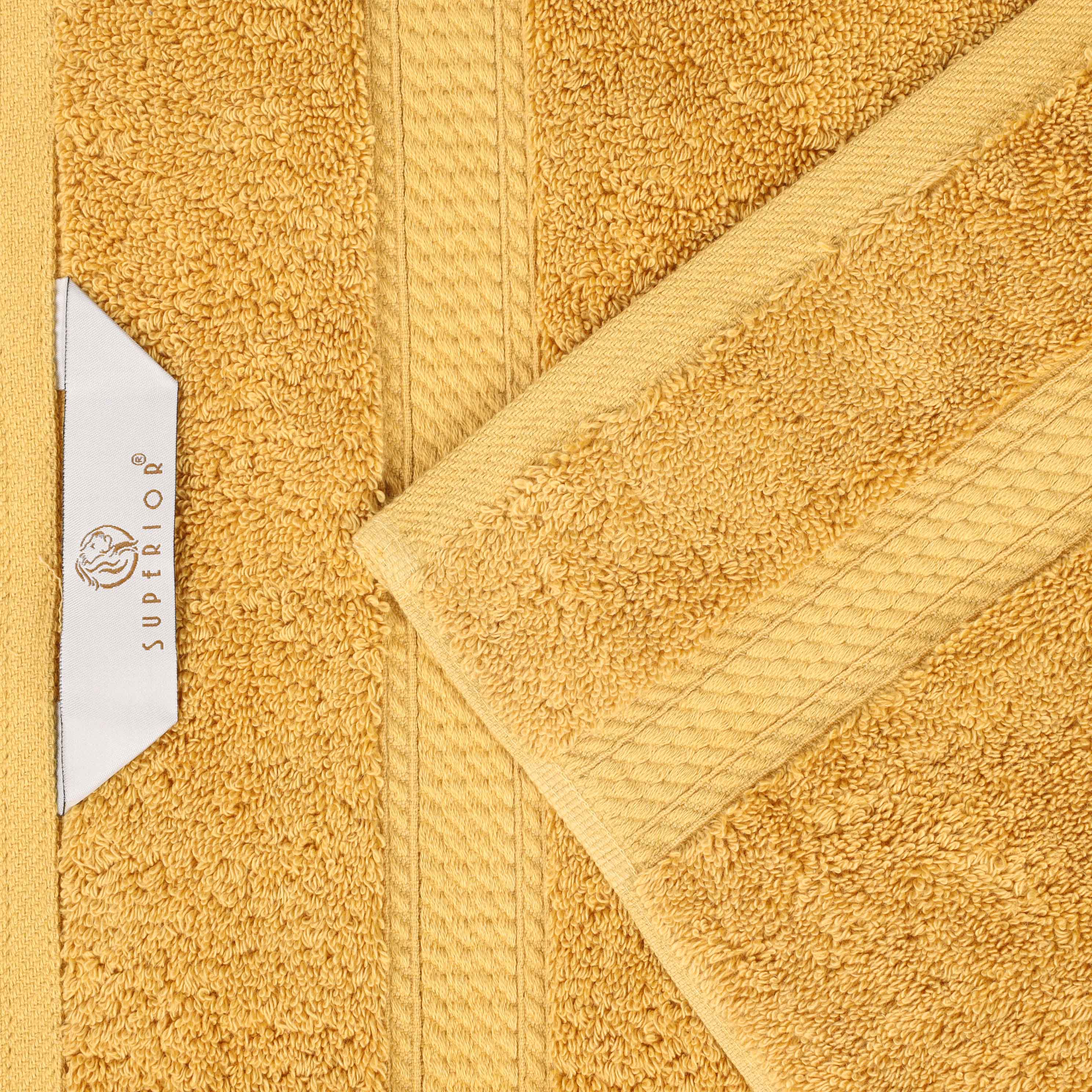 Egyptian Cotton Pile Plush Heavyweight Luxury Soft 8-Piece Towel Set - Blue Nile Mills