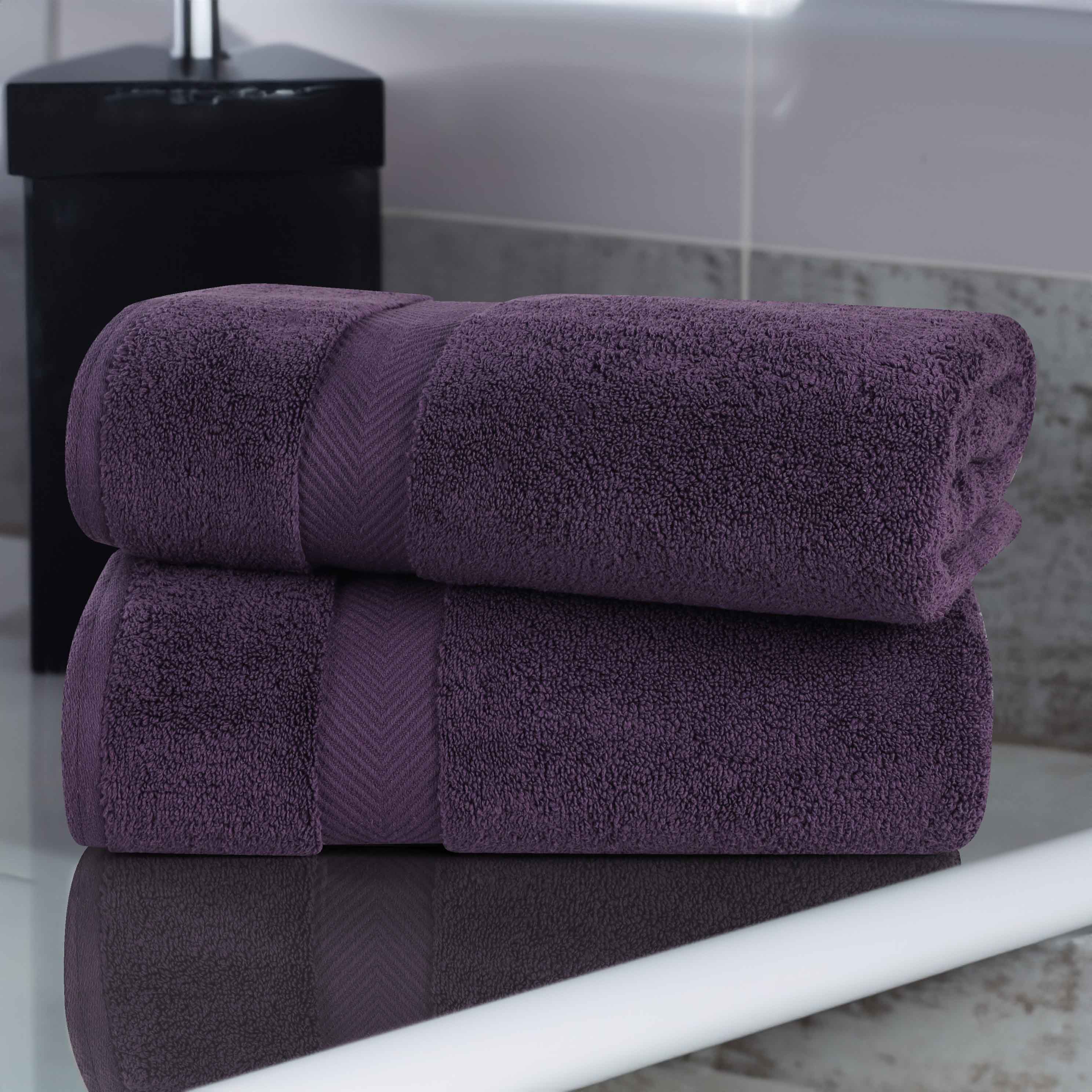 Cotton Zero Twist 2 Piece Bath Sheet Towel Set - Blue Nile Mills