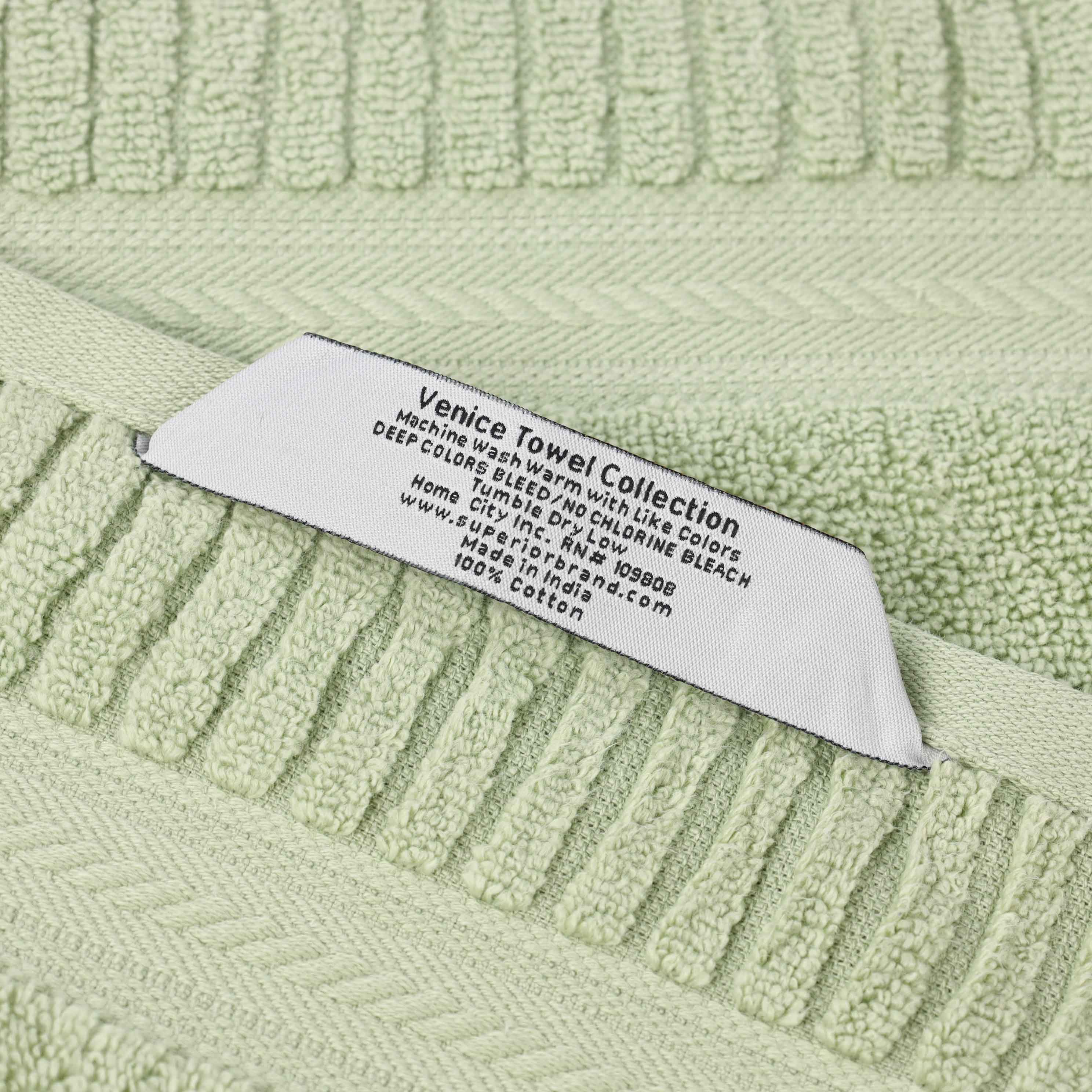 Venice Zero Twist Cotton Medium Weight Face Towels, Set of 12 - Blue Nile Mills