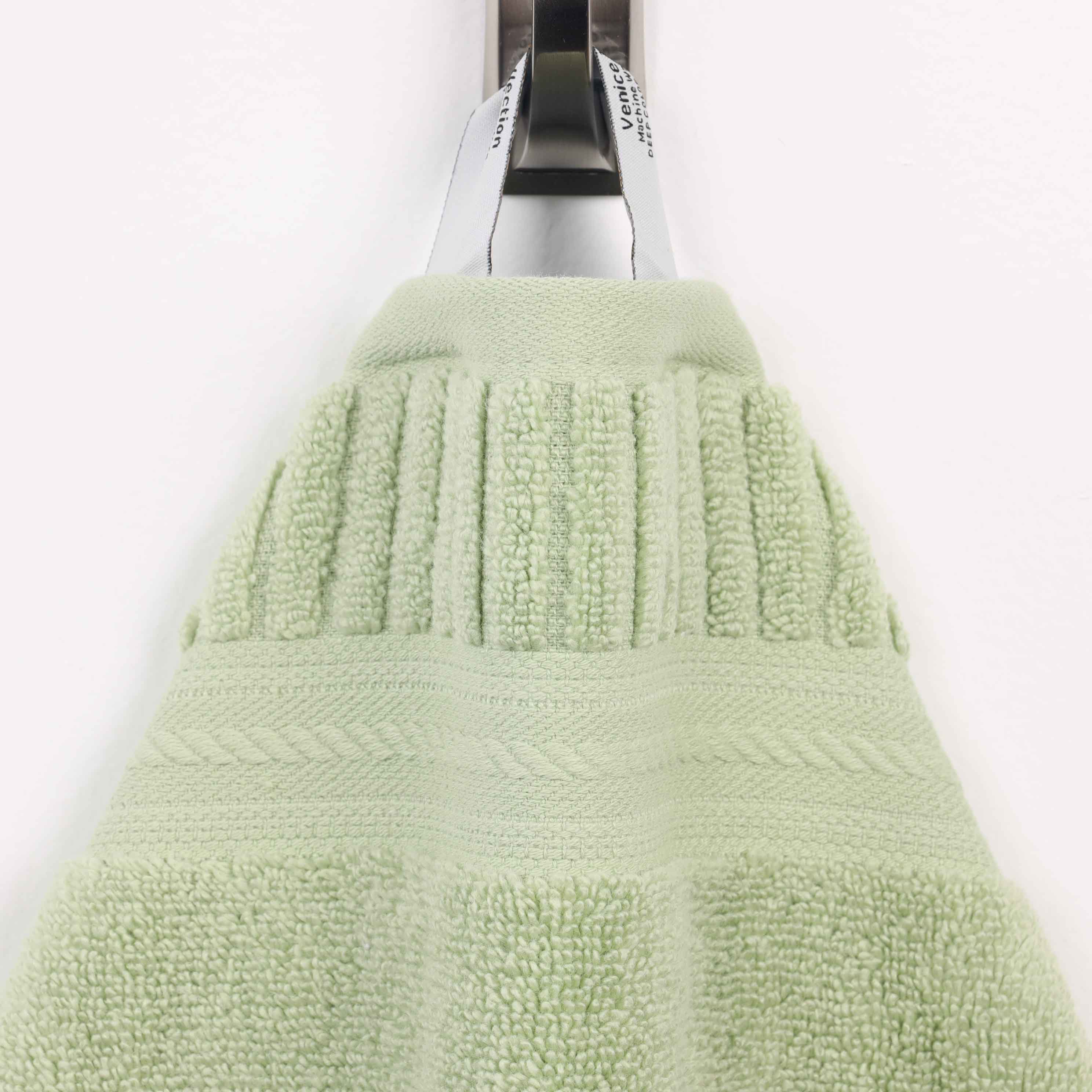 Venice Zero Twist Cotton Medium Weight Absorbent 3 Piece Towel Set - Blue Nile Mills