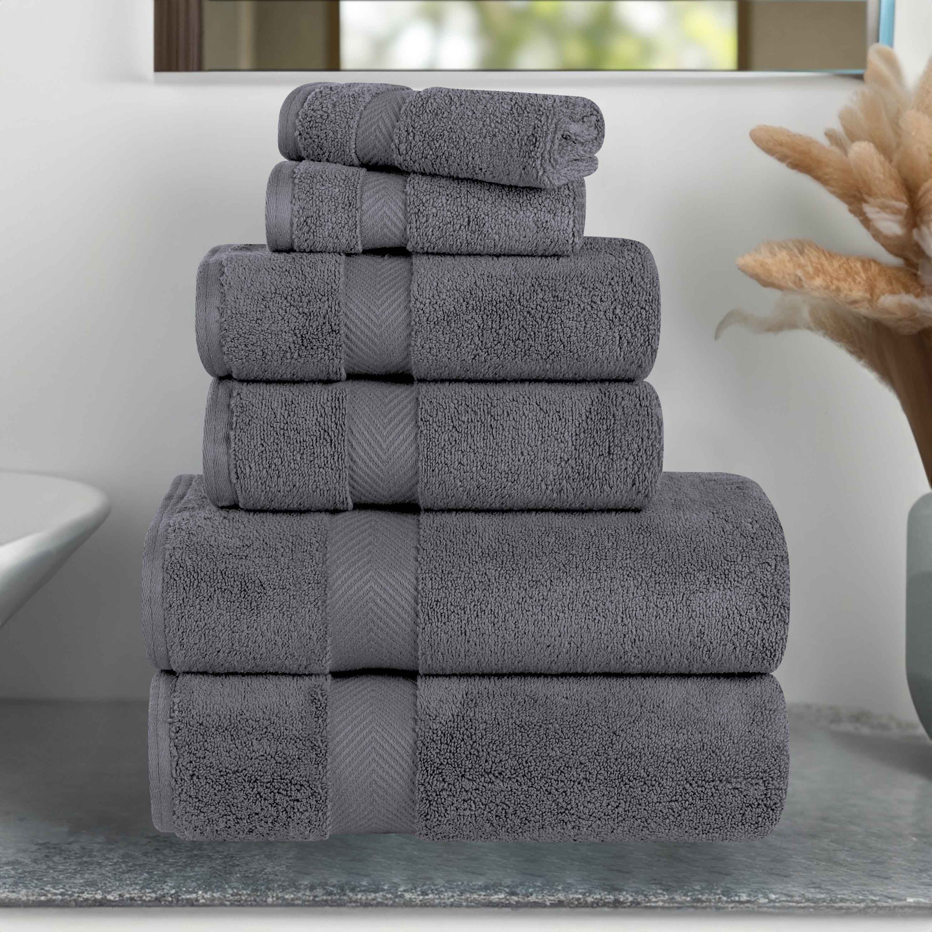 Zurich Cotton Zero Twist 6 Piece Towel Set - Blue Nile Mills
