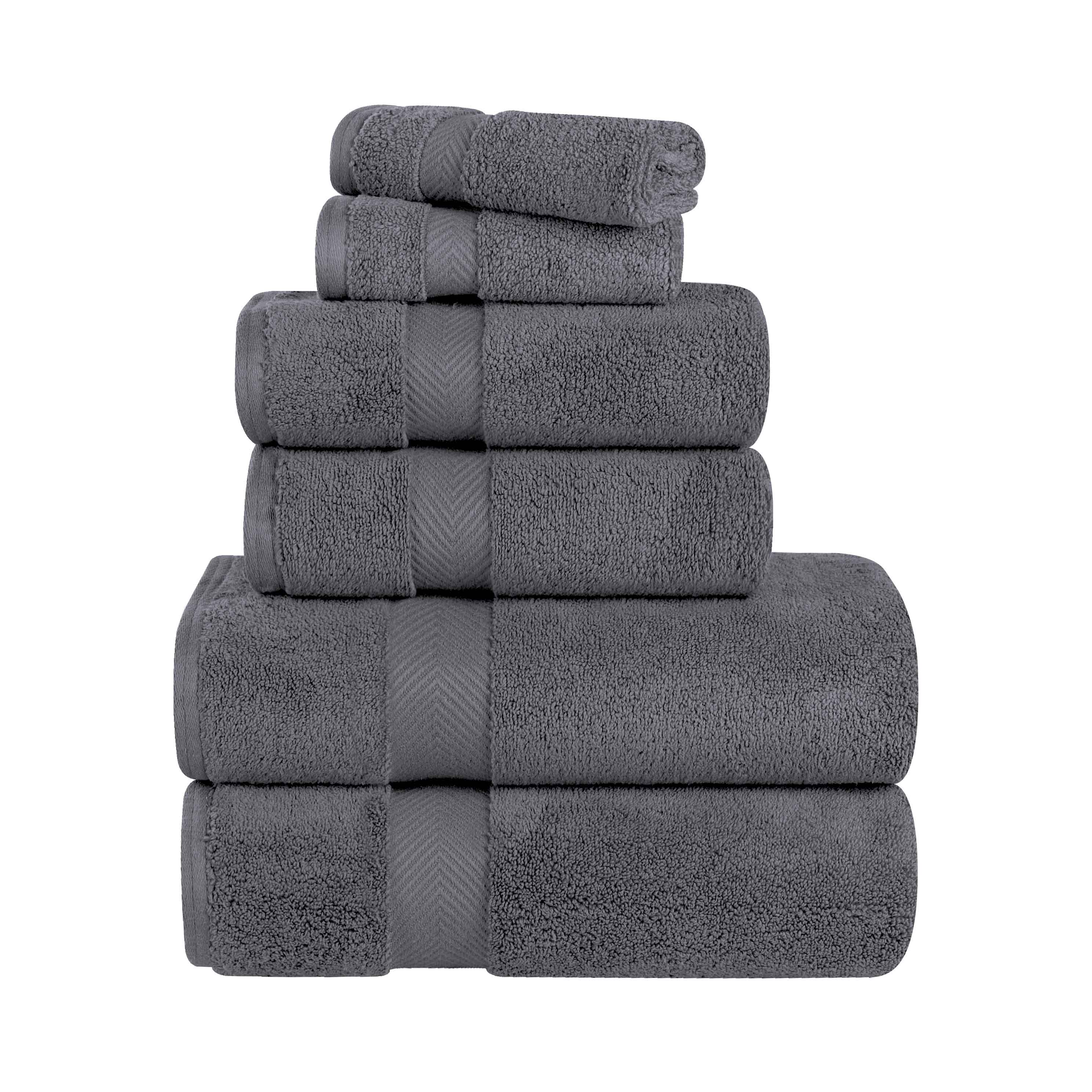 Zurich Cotton Zero Twist 6 Piece Towel Set - Blue Nile Mills