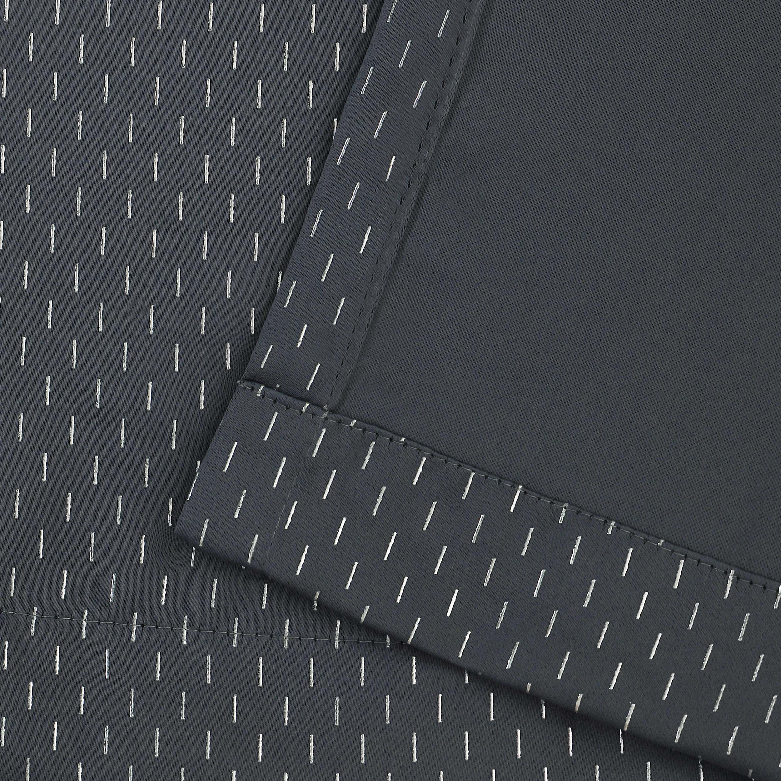 Blackout Solid Shimmer Grommet Curtain Panel Set 26" - Blue Nile Mills