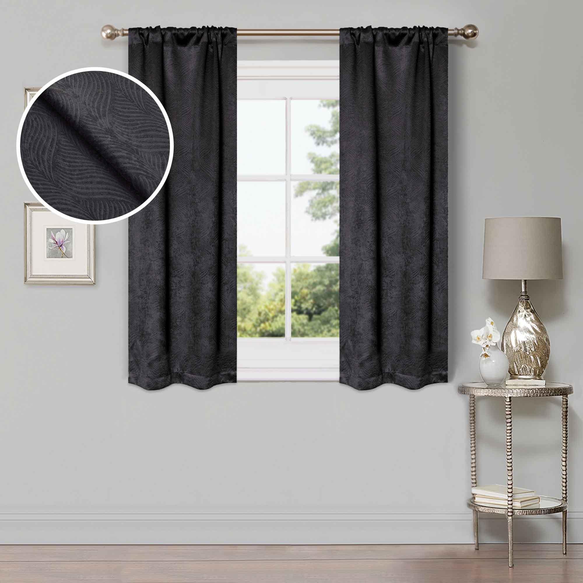 Waverly Thermal Blackout Grommet Curtain Panel Set 26" - Blue Nile Mills