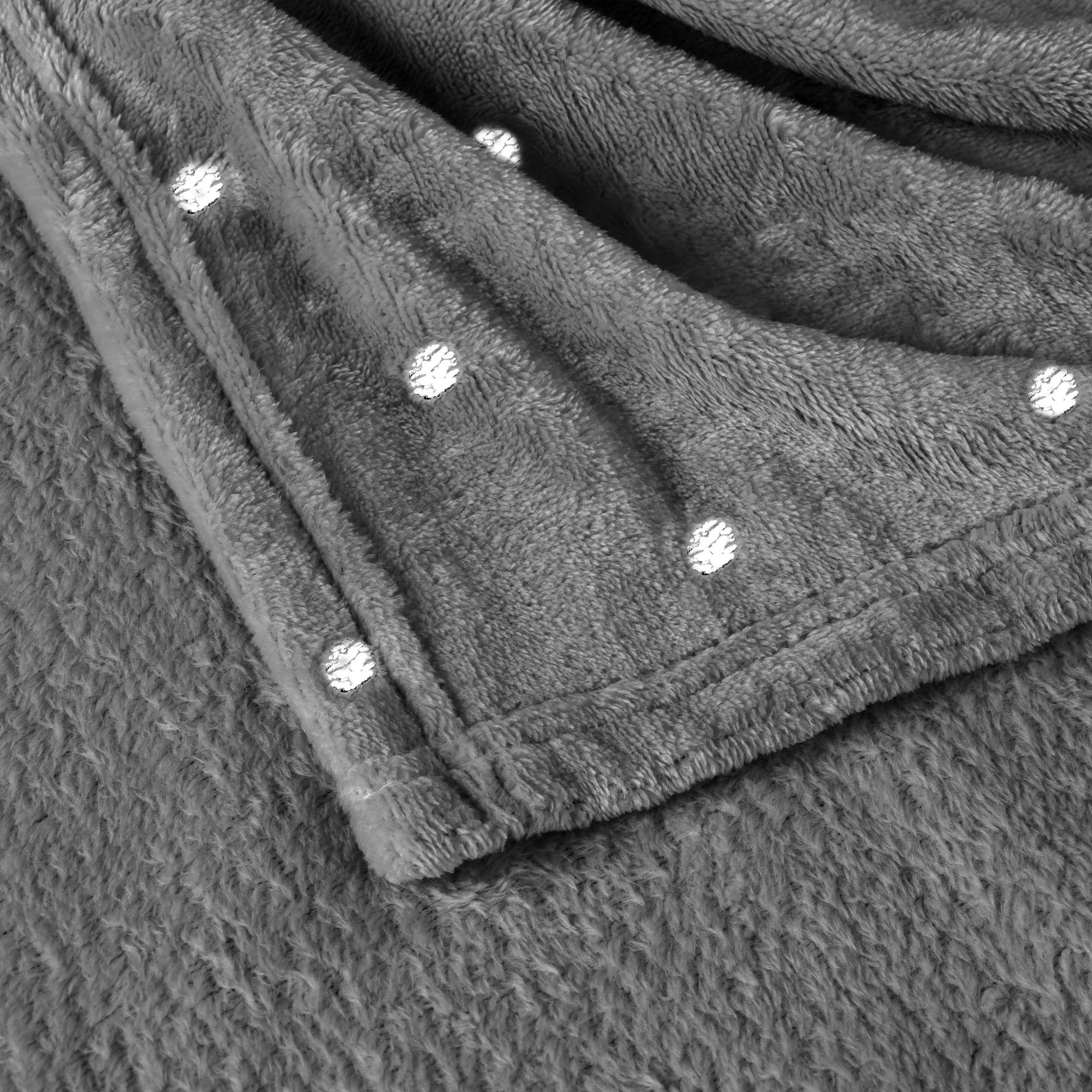 Fleece Plush Medium Weight Fluffy Soft Decorative Blanket - Blue Nile Mills