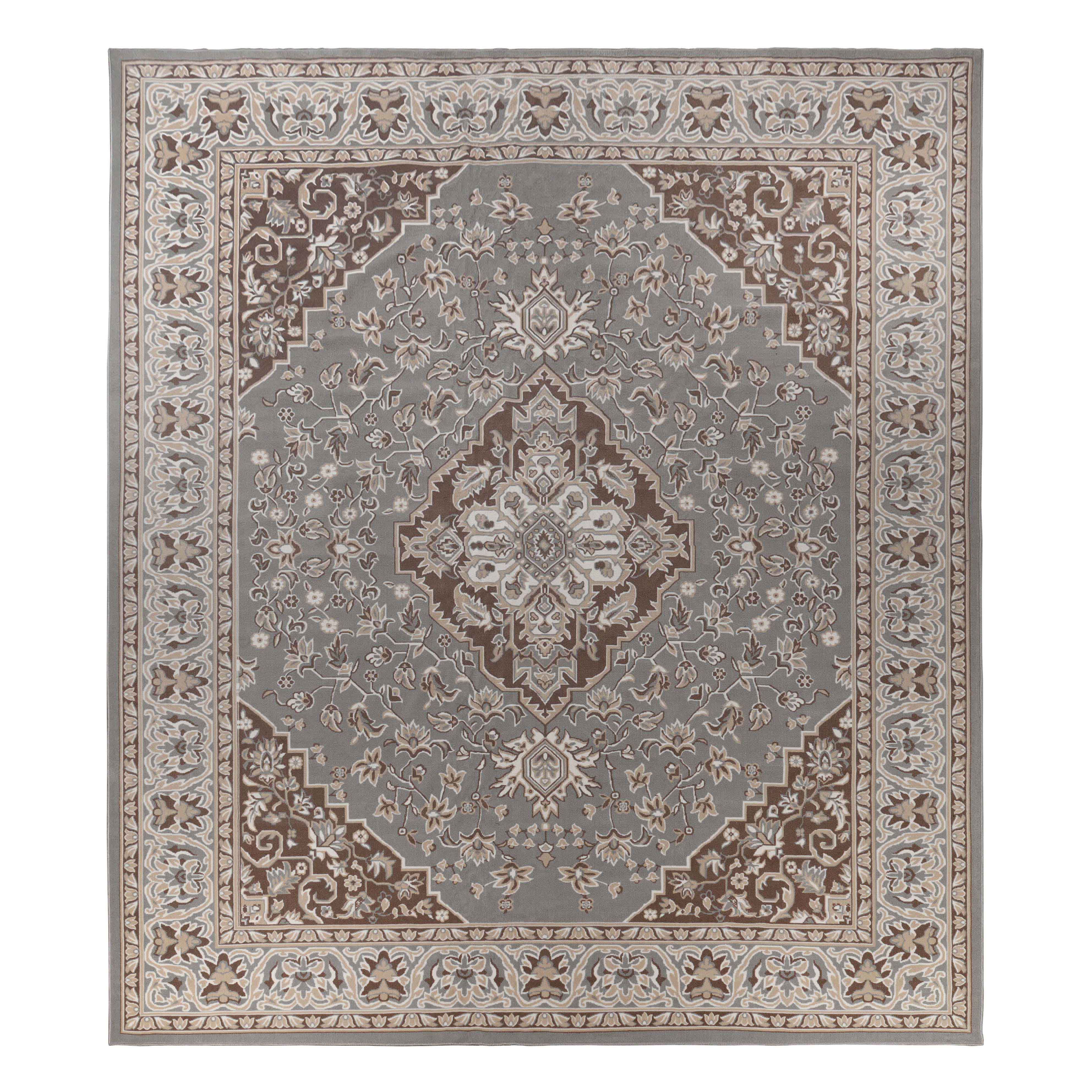 Glendale Traditional Floral Medallion Indoor Area Rug or Runner - Blue Nile Mills
