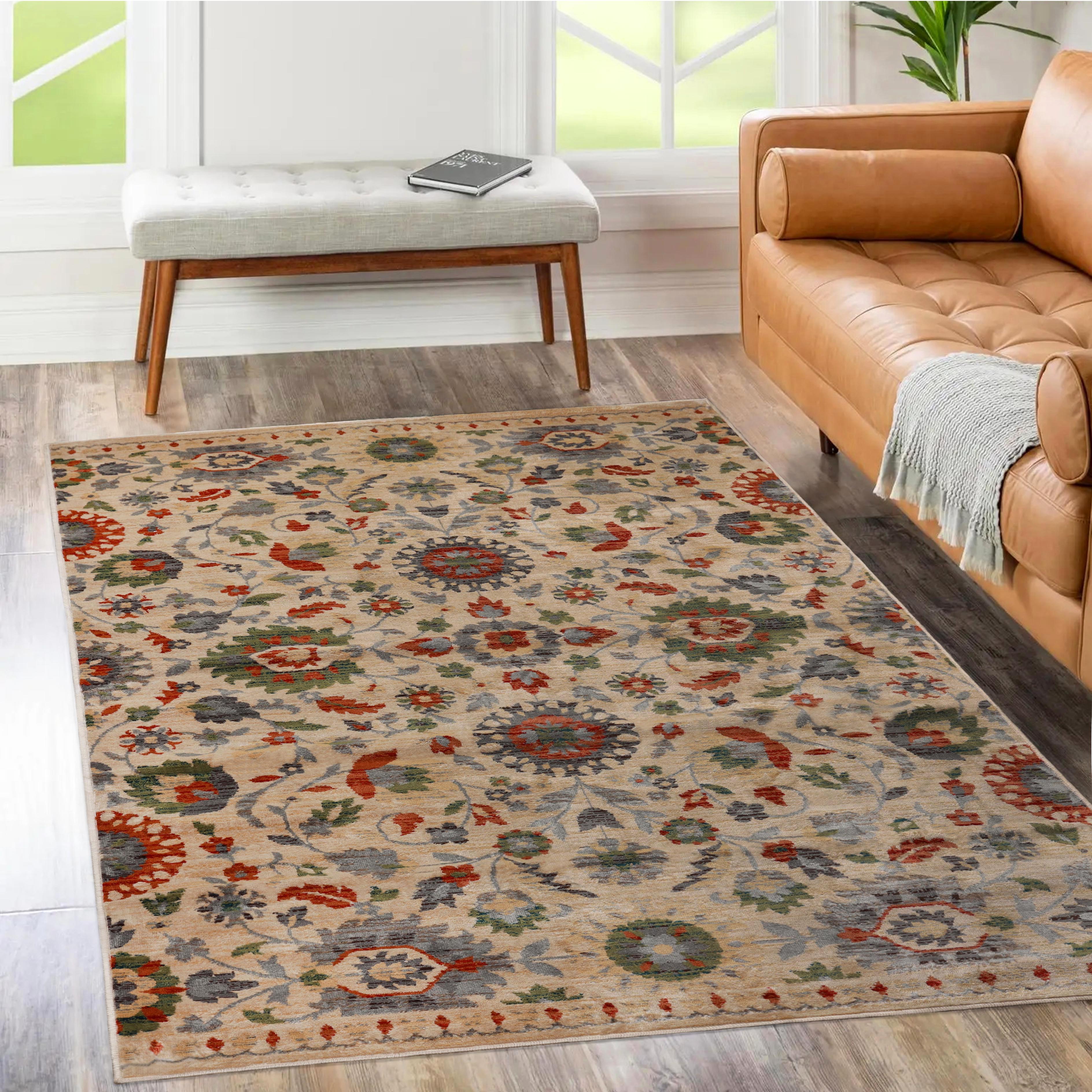 Gulistan Vintage Botanical Indoor Area Rug - Blue Nile Mills