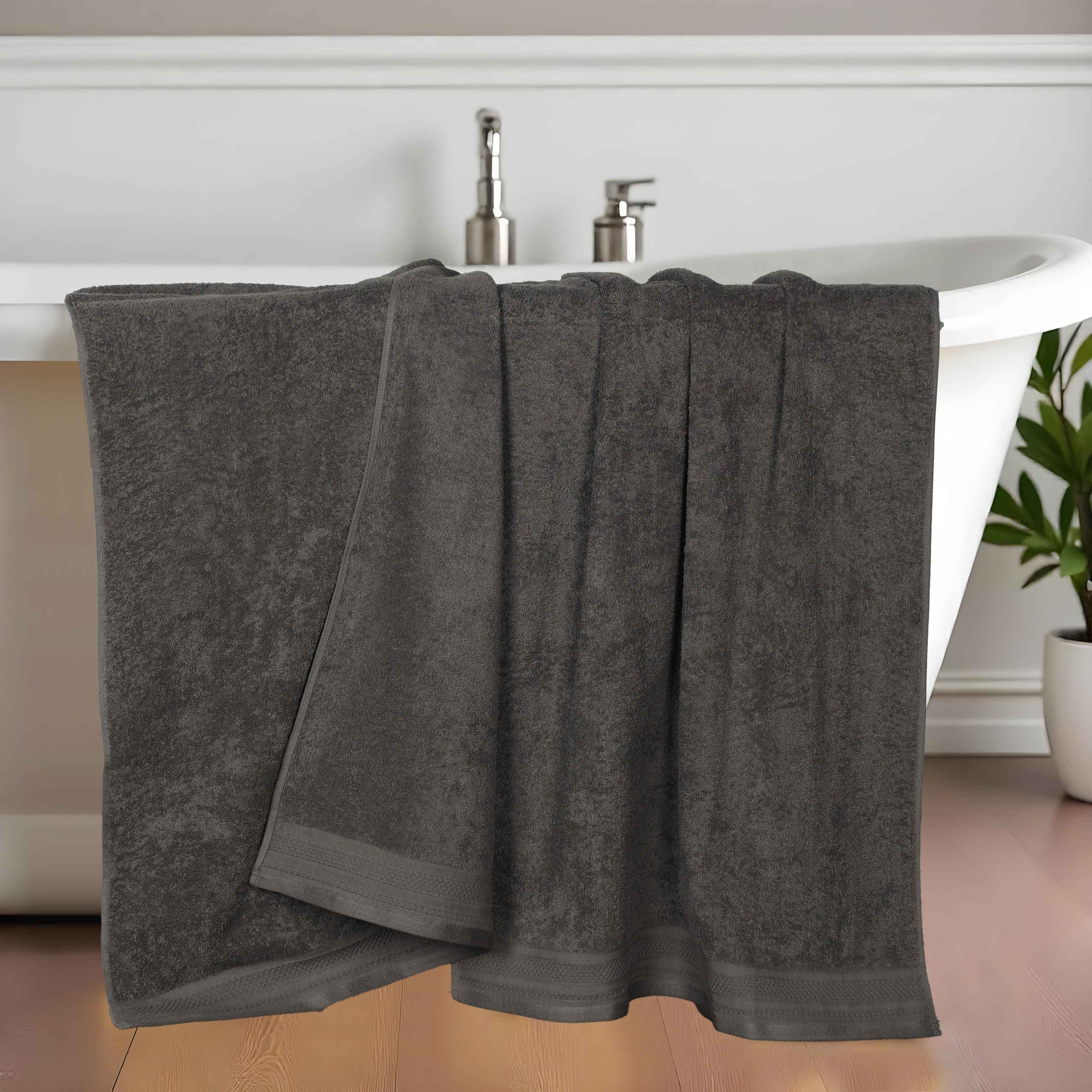 Honeycomb Textured Waffle Border Luxury Cotton Bath Sheets, Set of 2 - Blue Nile Mills