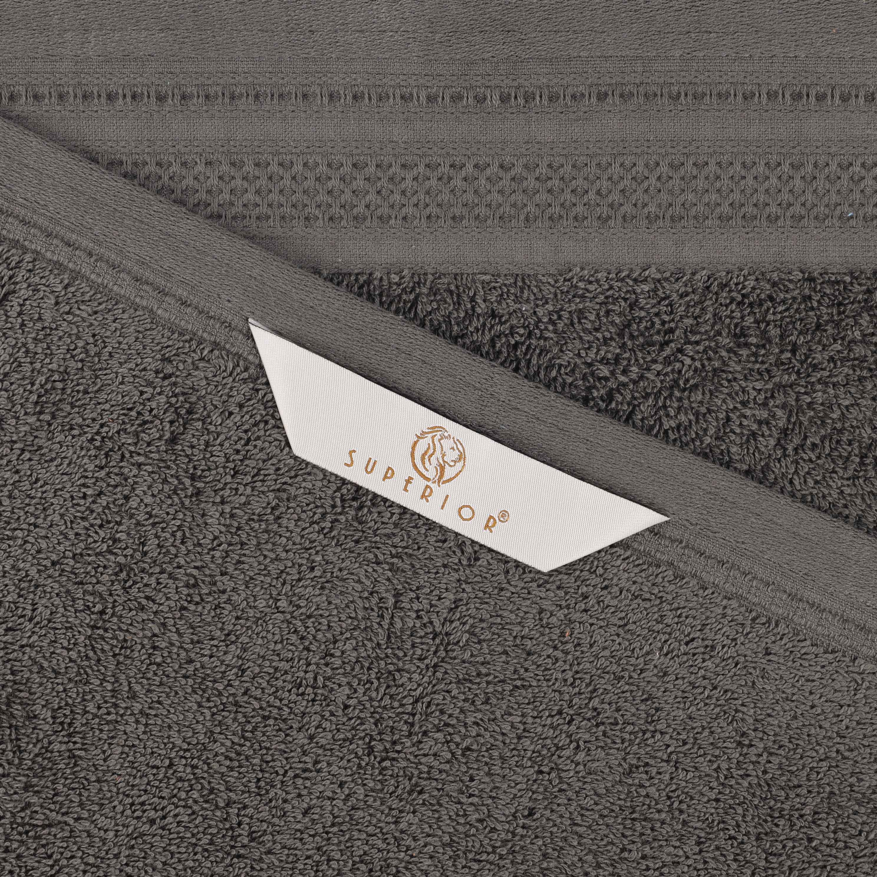 Honeycomb Textured Waffle Border Luxury Cotton Face Towels, Set of 12 - Blue Nile Mills