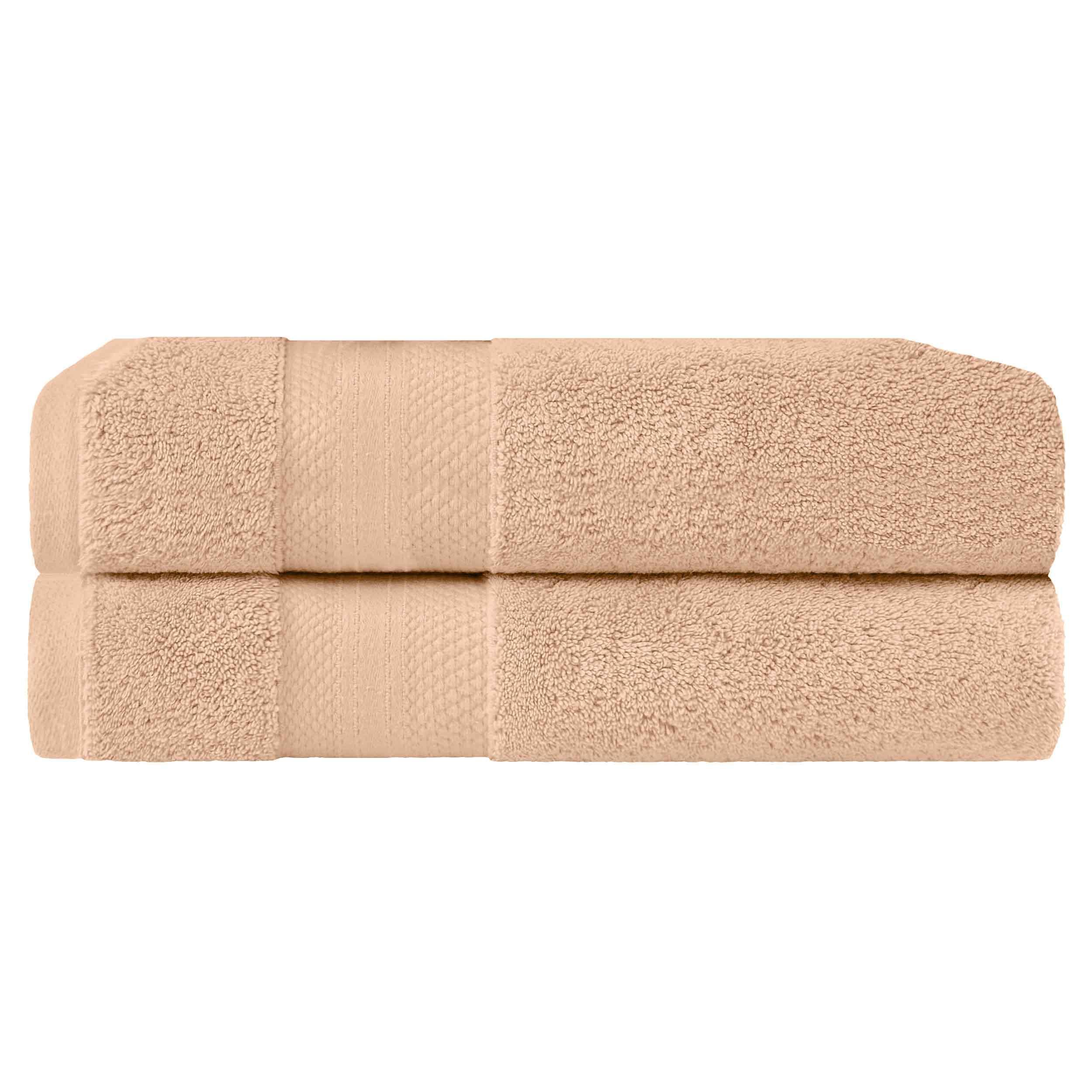 Turkish Cotton Absorbent Ultra-Plush Solid 2 Piece Bath Sheet Set - Blue Nile Mills