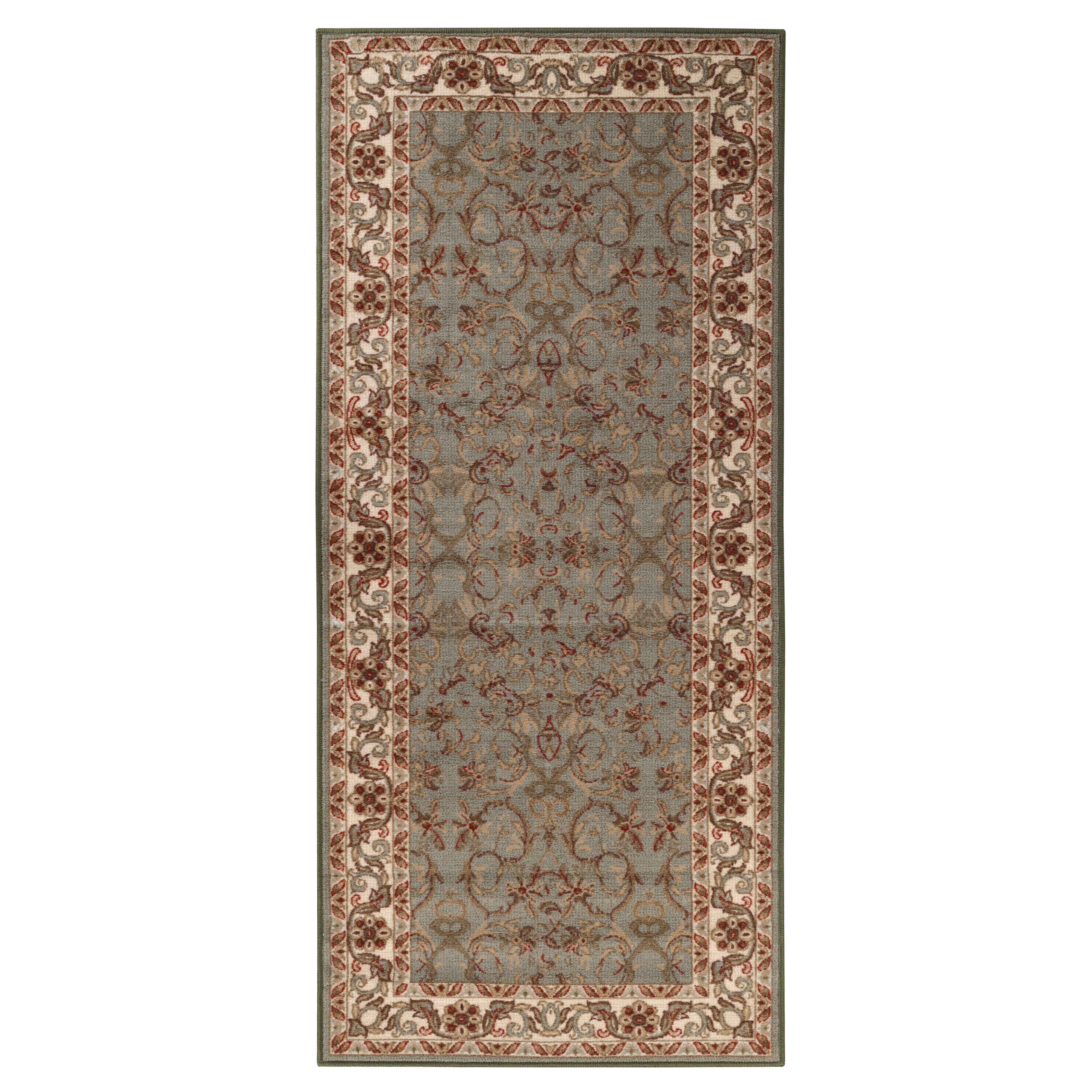 Heritage Traditional Floral Scroll Indoor Area Rug Or Runner Rug - Blue Nile Mills