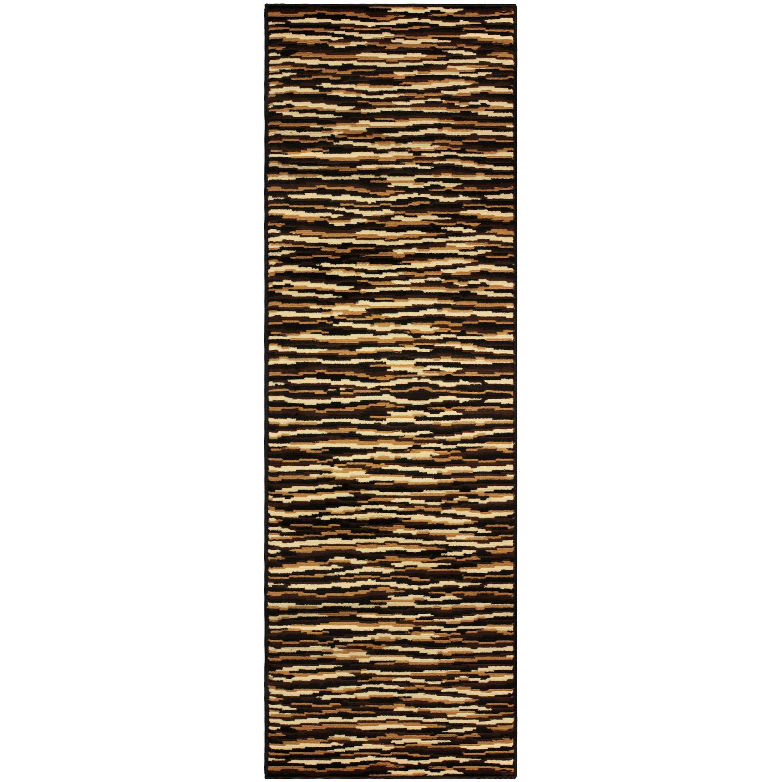 Horizons Modern Abstract Striped Indoor Area Rug Or Runner Rug - Blue Nile Mills