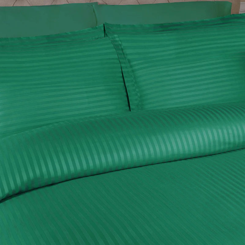 Egyptian Cotton 300 Thread Count Striped Duvet Cover Set - Blue Nile Mills