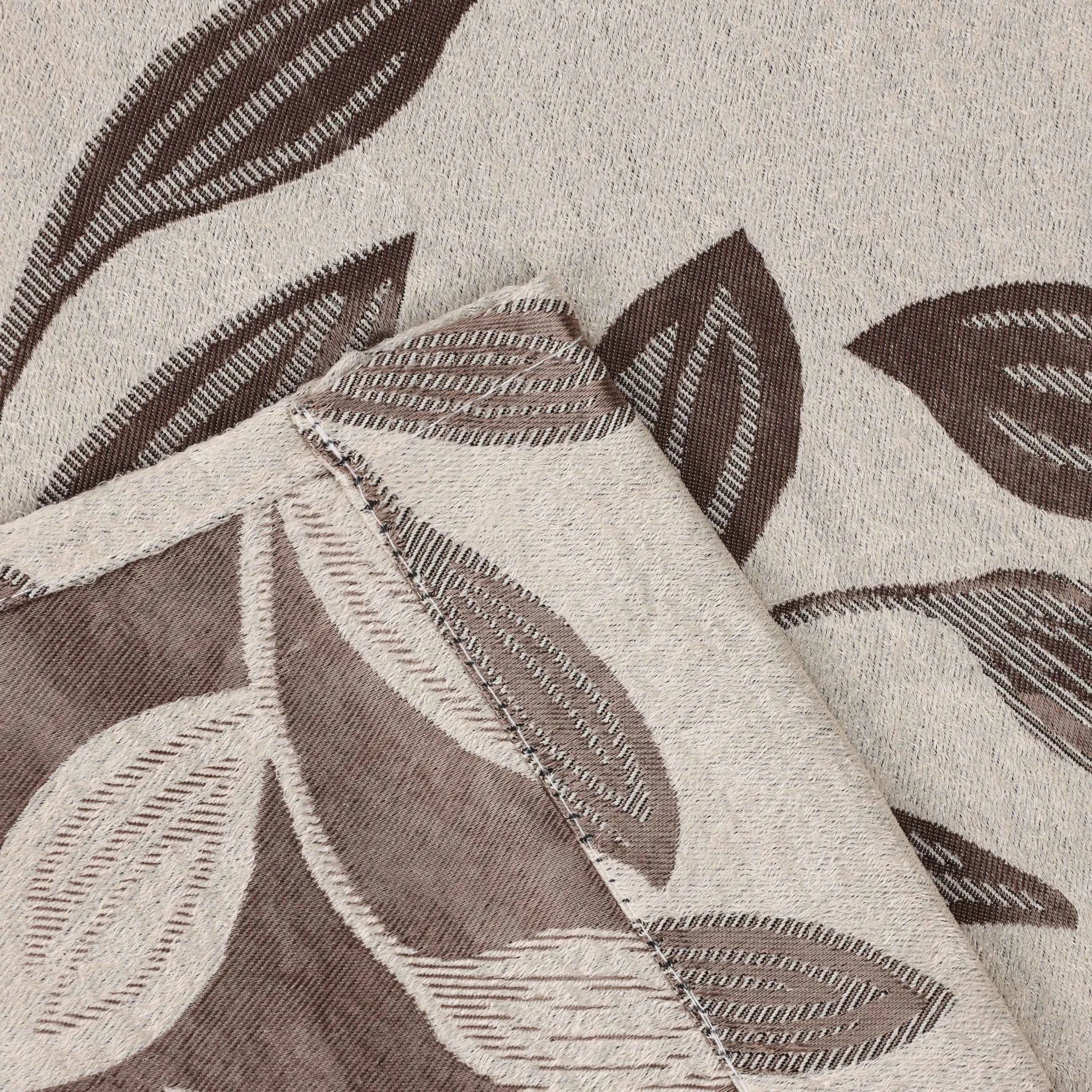 Leaves Machine Room Darkening Blackout Curtains, Set of 2