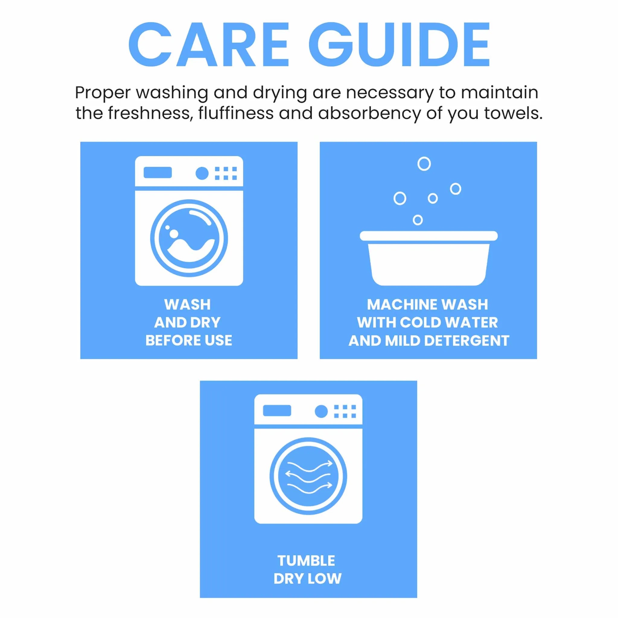 BNM 2 Piece Cotton Plush Bath Towel Set Giza