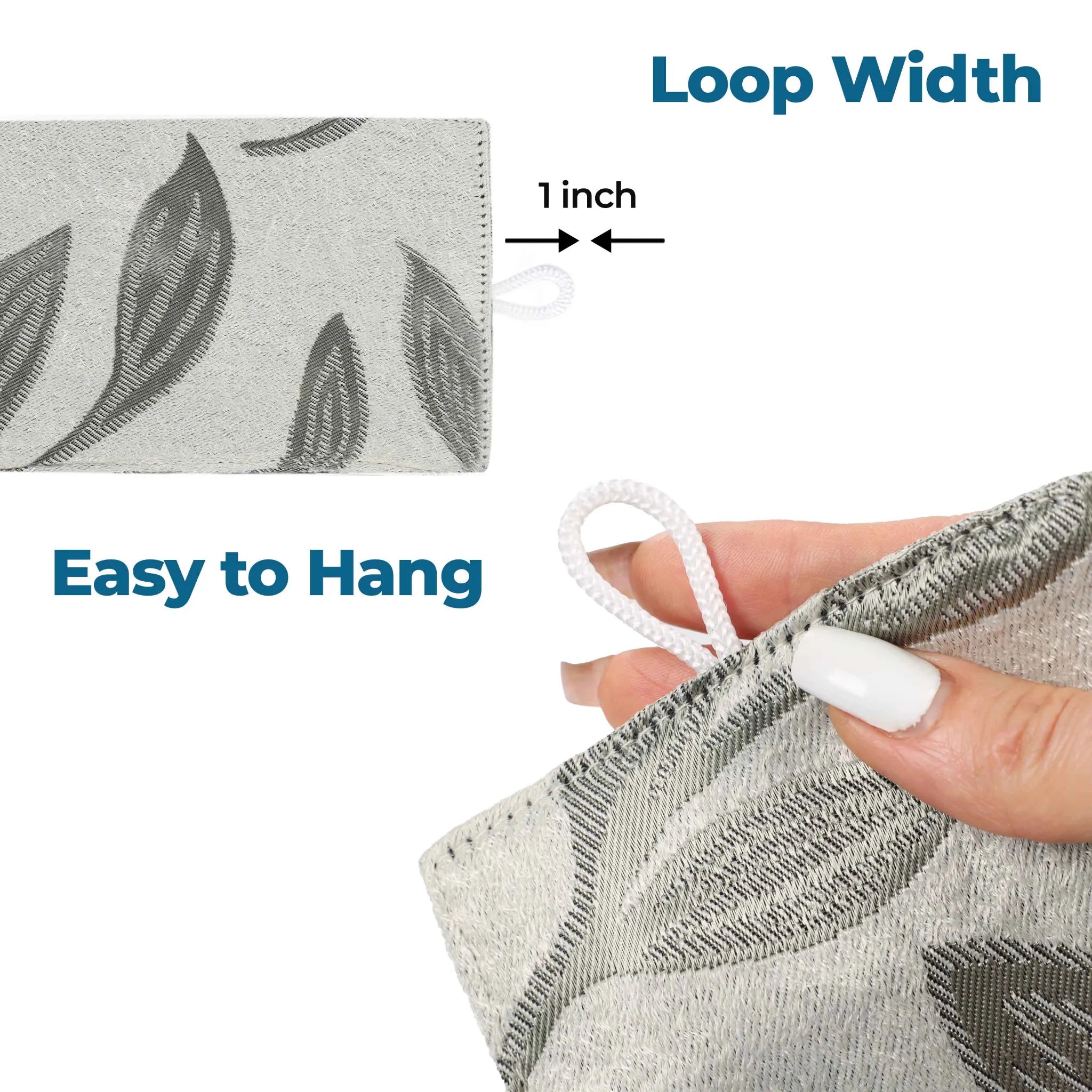 Leaves Machine Room Darkening Blackout Curtains, Set of 2