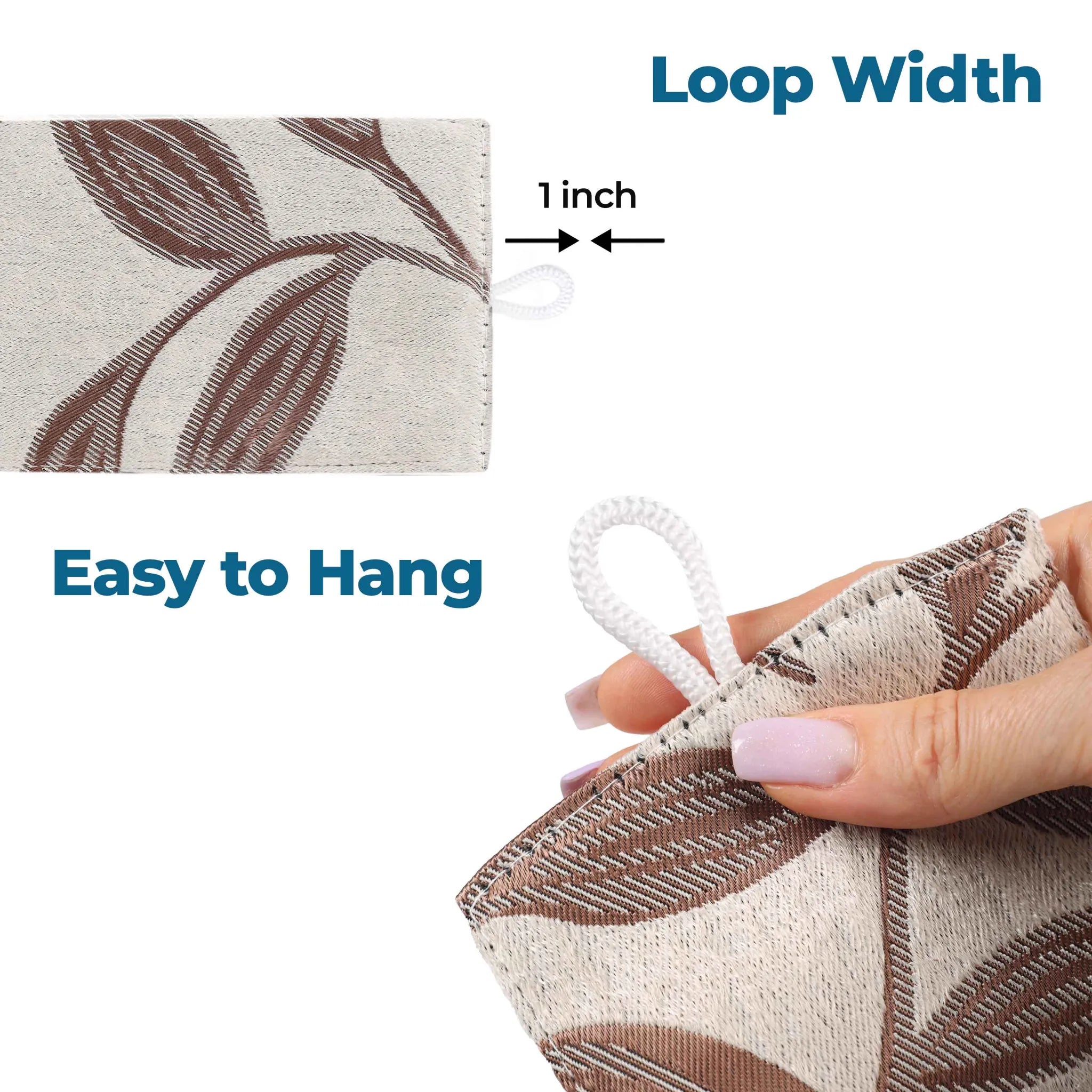 Leaves Machine Room Darkening Blackout Curtains, Set of 2
