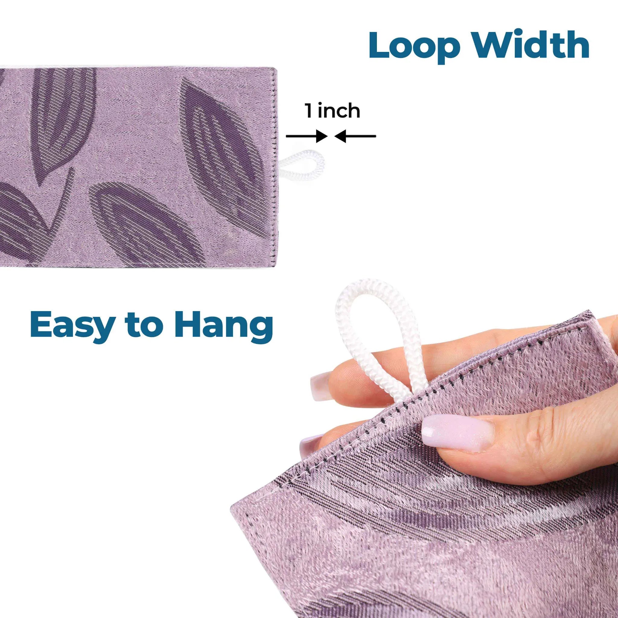 Leaves Machine Room Darkening Blackout Curtains, Set of 2