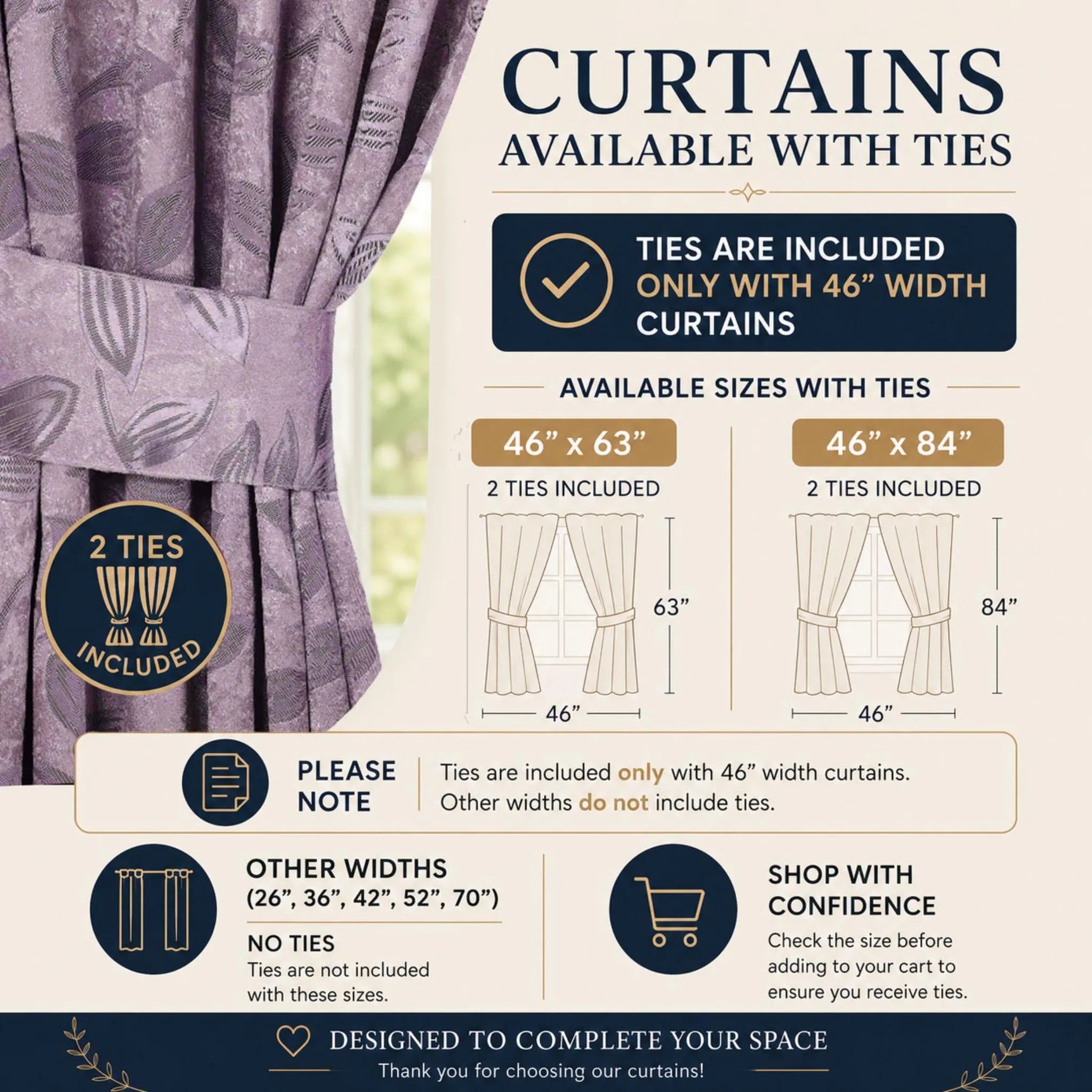 Leaves Machine Room Darkening Blackout Curtains, Set of 2