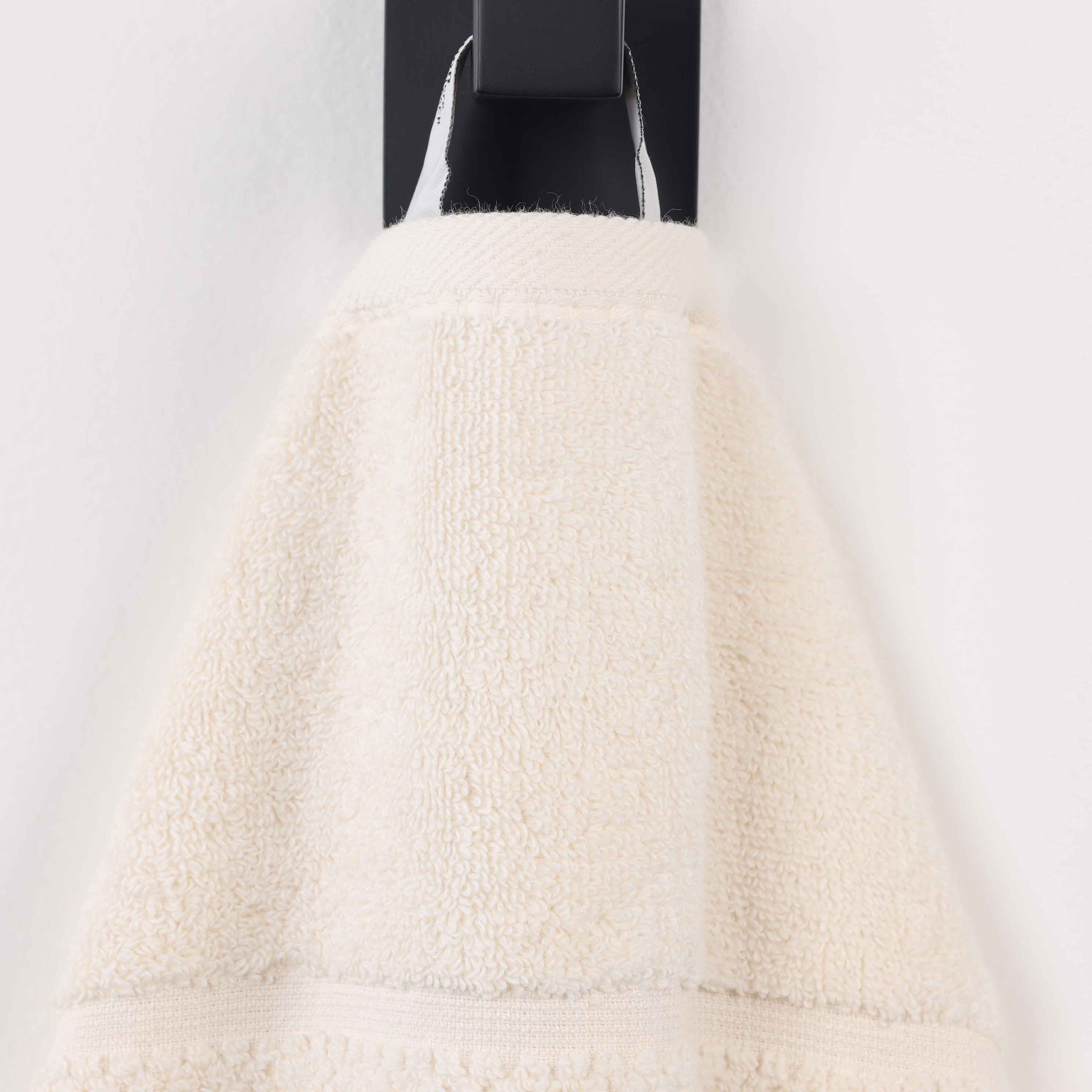 Mile Smart Twist Cotton Solid Hand Towels, Set of 6 - Blue Nile Mills