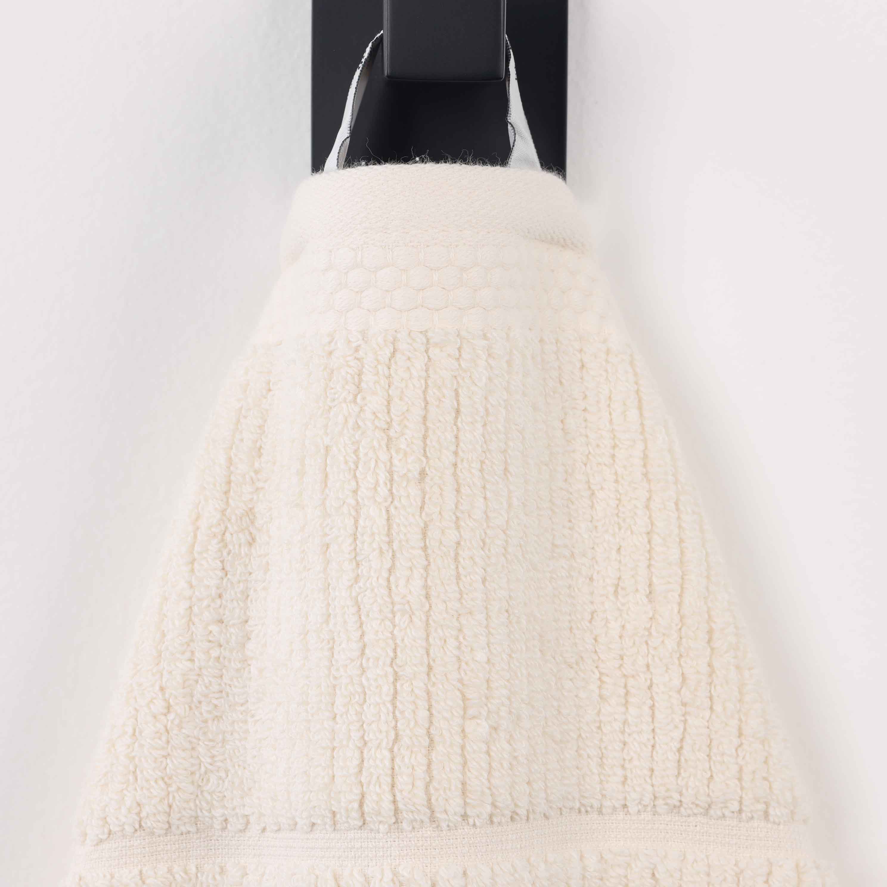 Milo Smart Twist Cotton Solid Ribbed Design 6 Piece Towel Set - Blue Nile Mills