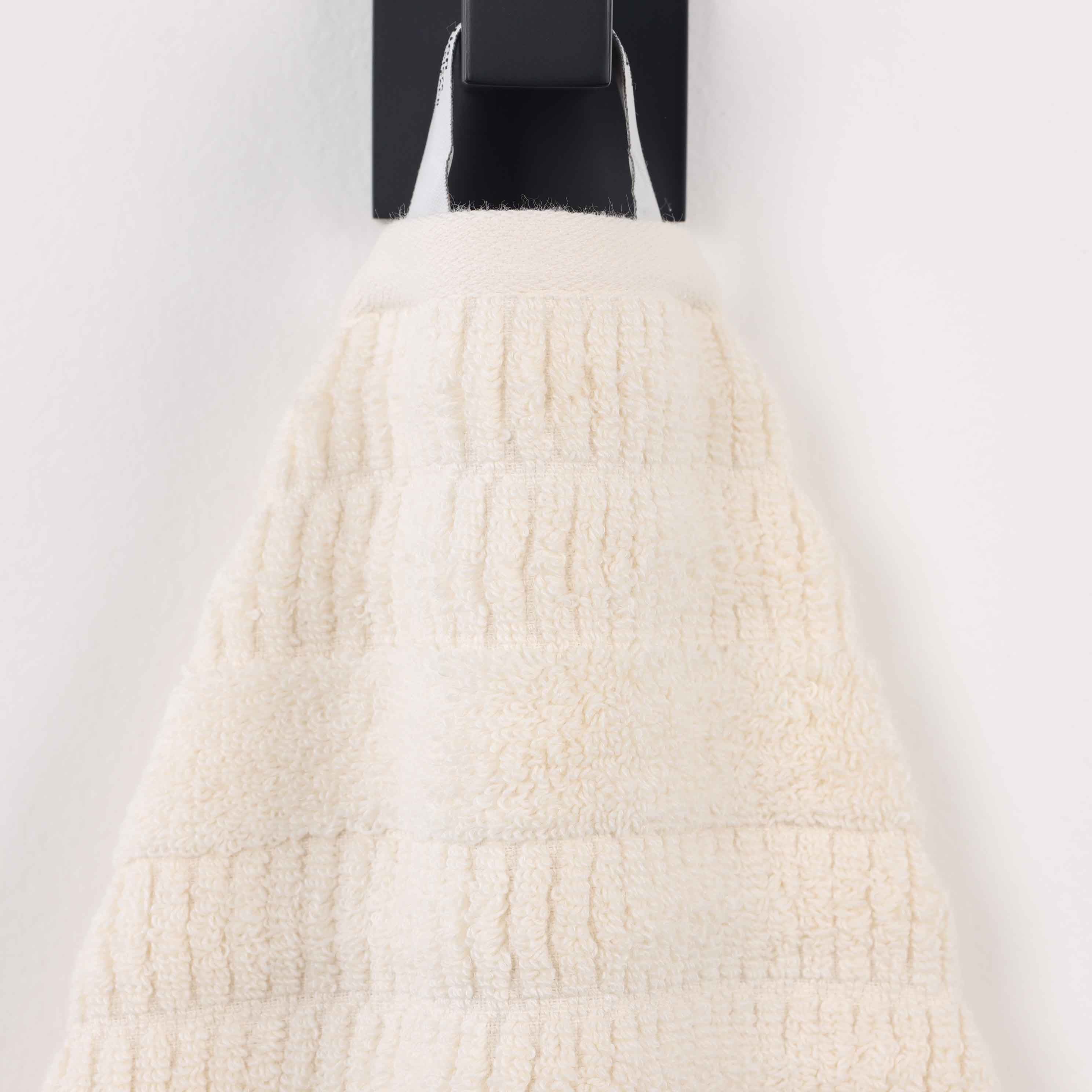 Mika Smart Twist Cotton Solid Vertical Ribbed Bath Towels, Set of 2 - Blue Nile Mills