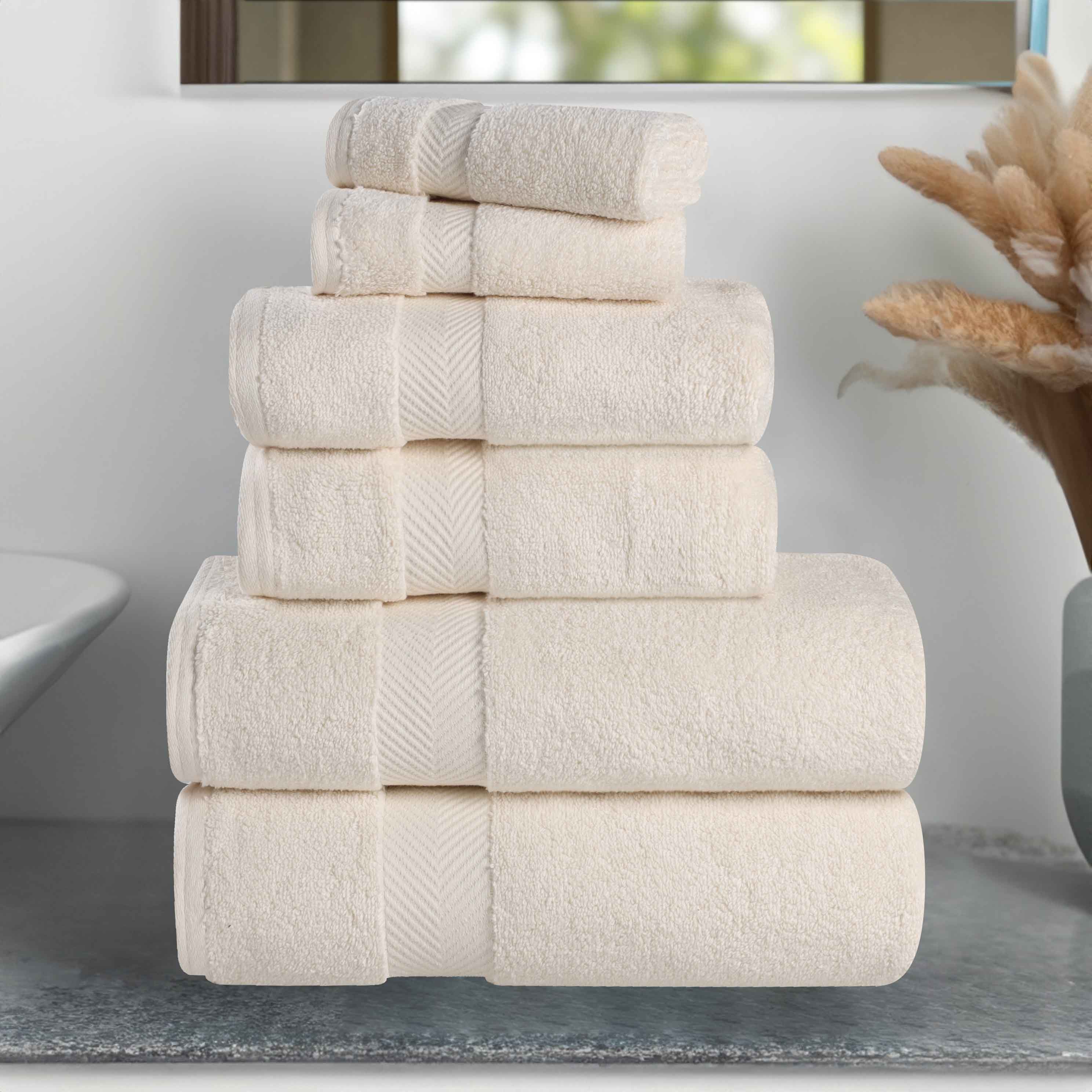 Zurich Cotton Zero Twist 6 Piece Towel Set - Blue Nile Mills