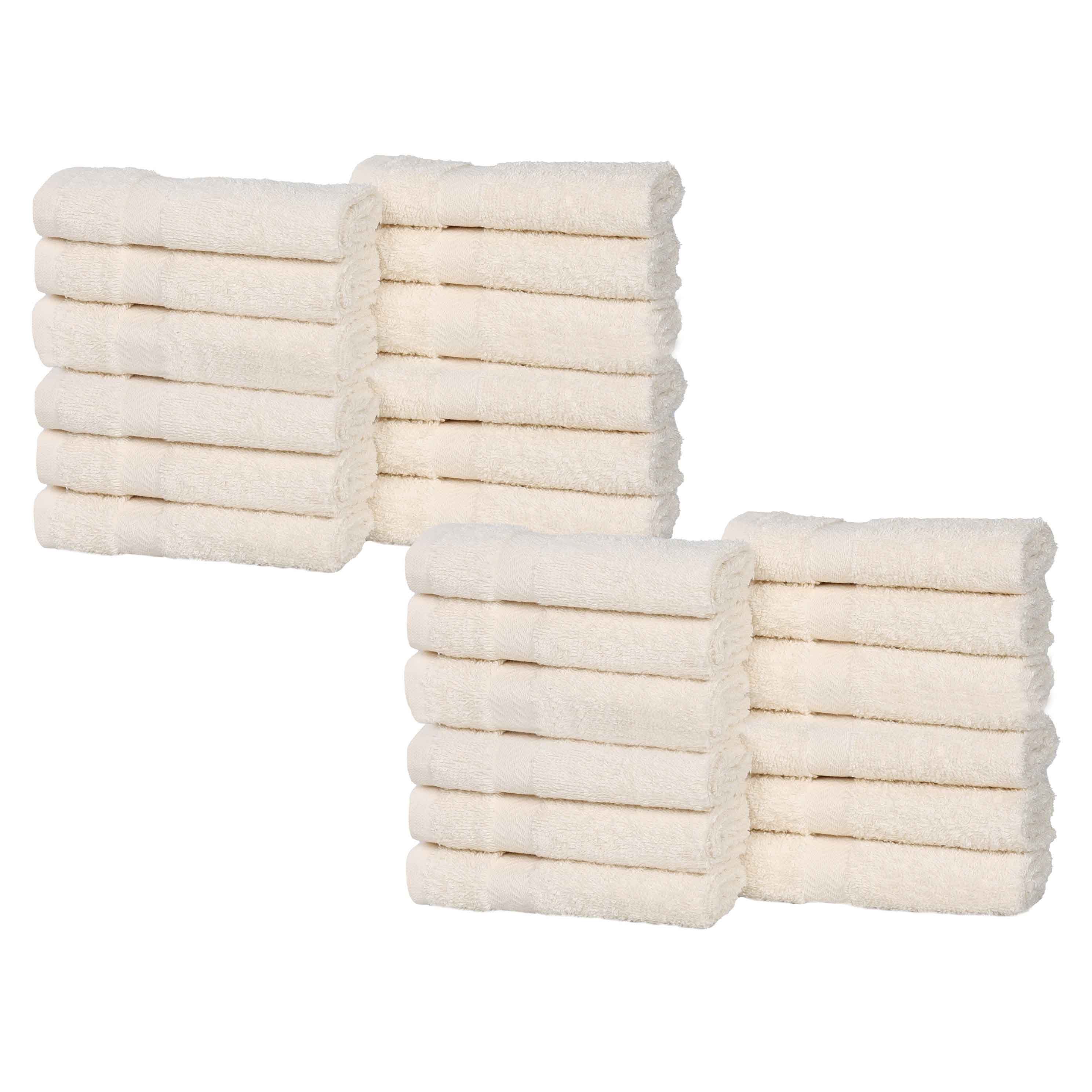 Franklin Cotton Eco Friendly 24 Piece Face Towel Set - Blue Nile Mills