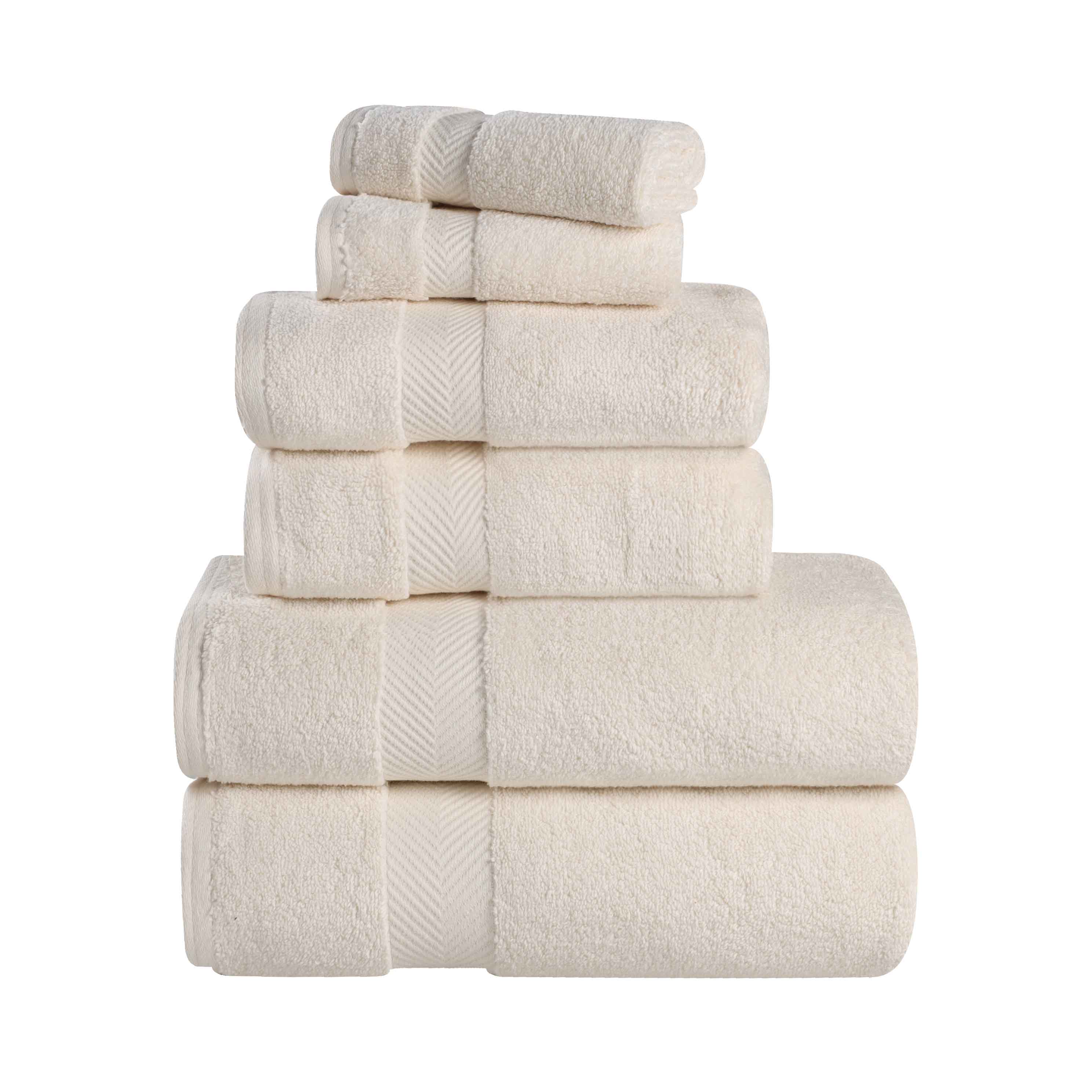Zurich Cotton Zero Twist 6 Piece Towel Set - Blue Nile Mills