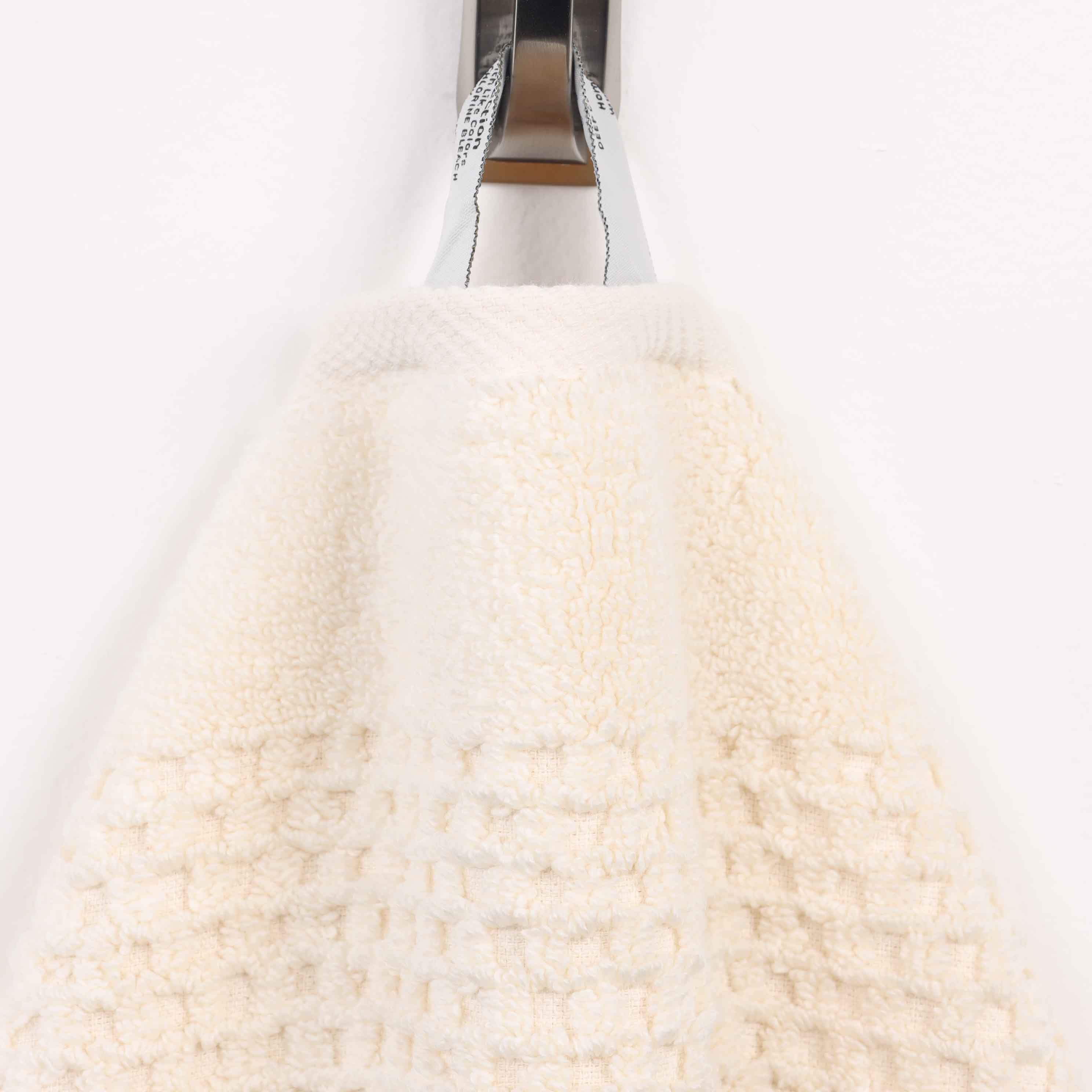 Playa Zero Twist Cotton Solid Waffle Textured Face Towels, Set of 12 - Blue Nile Mills