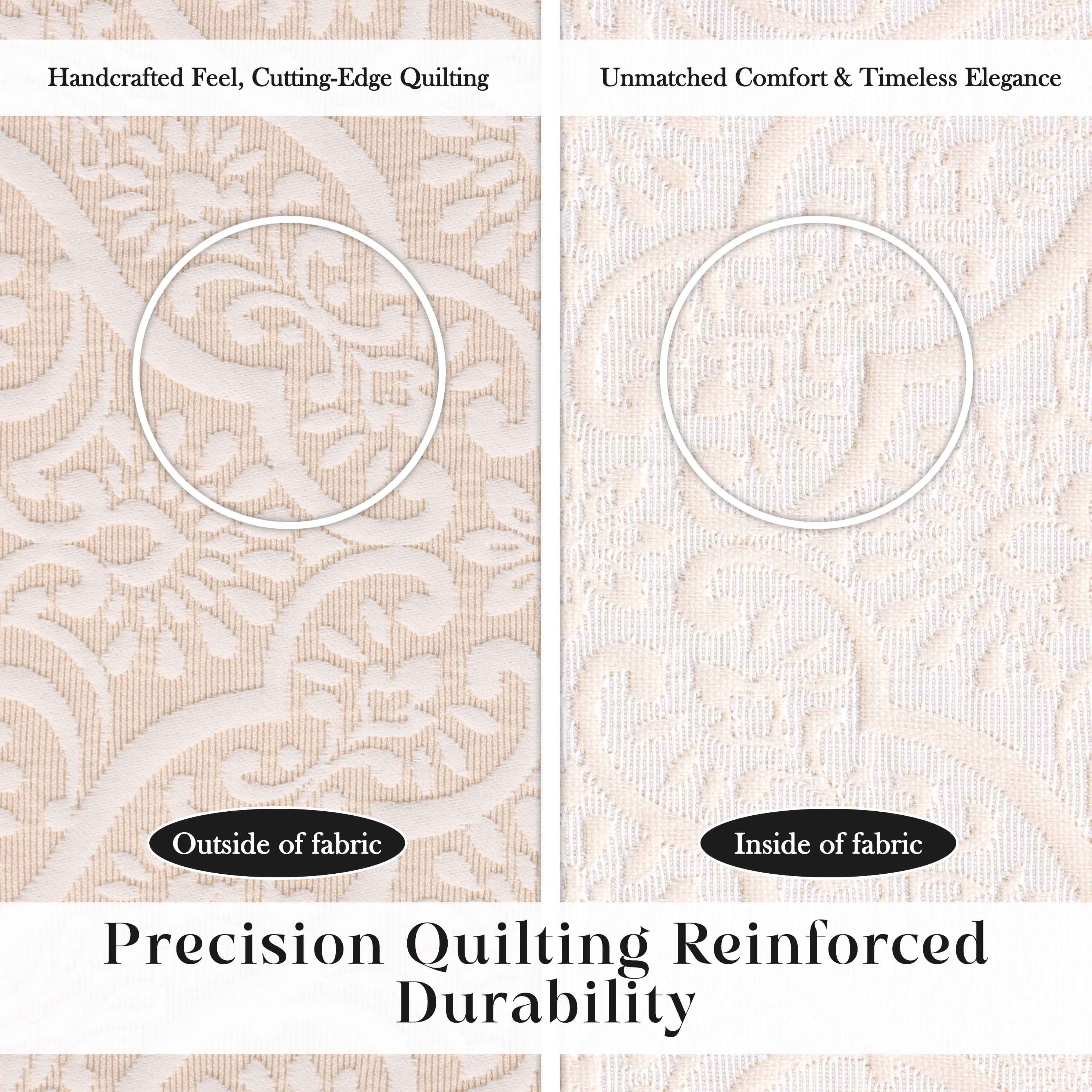 Enzy Medium Weight Floral Matelasse Bedspread and Sham Set - Blue Nile Mills