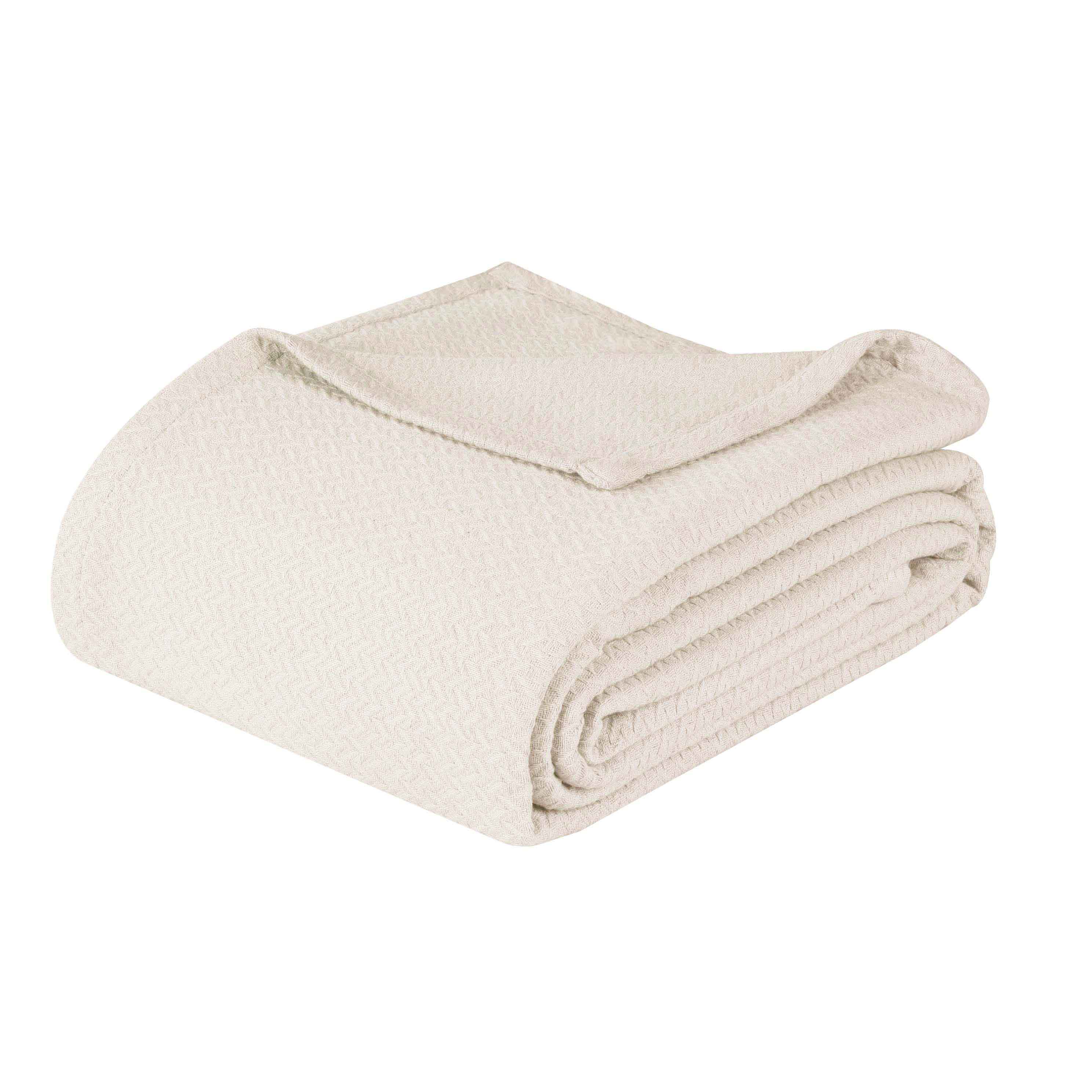 Nobel Cotton Textured Chevron Lightweight Woven Blanket - Blue Nile Mills