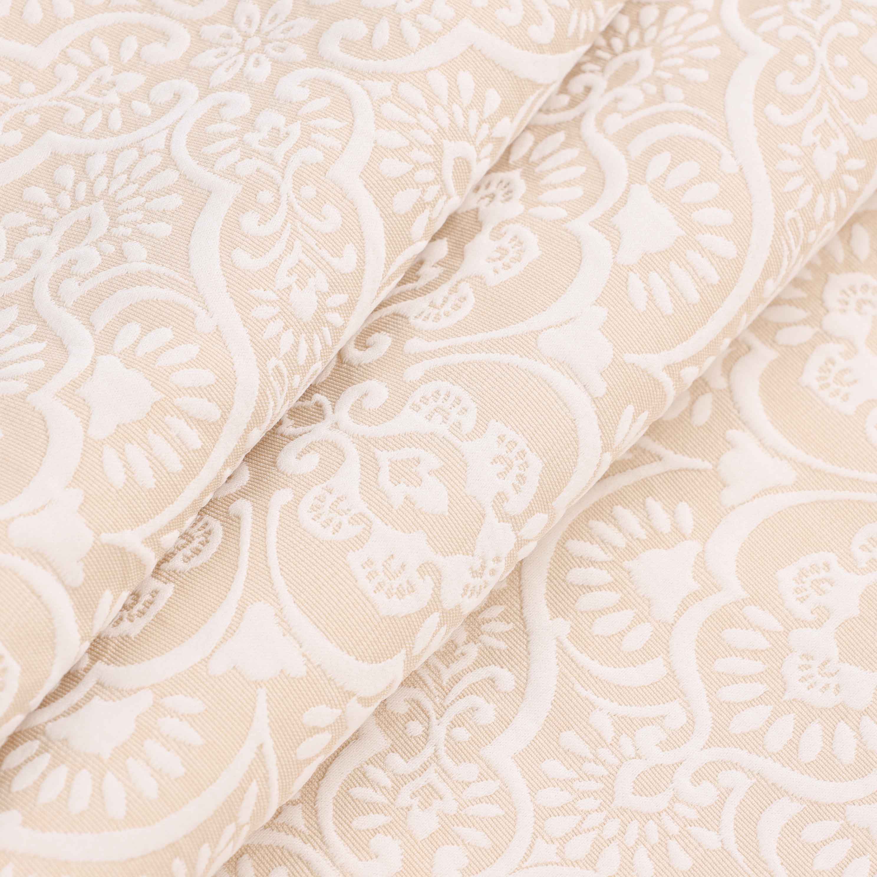 Enzy Medium Weight Floral Matelasse Bedspread and Sham Set - Blue Nile Mills