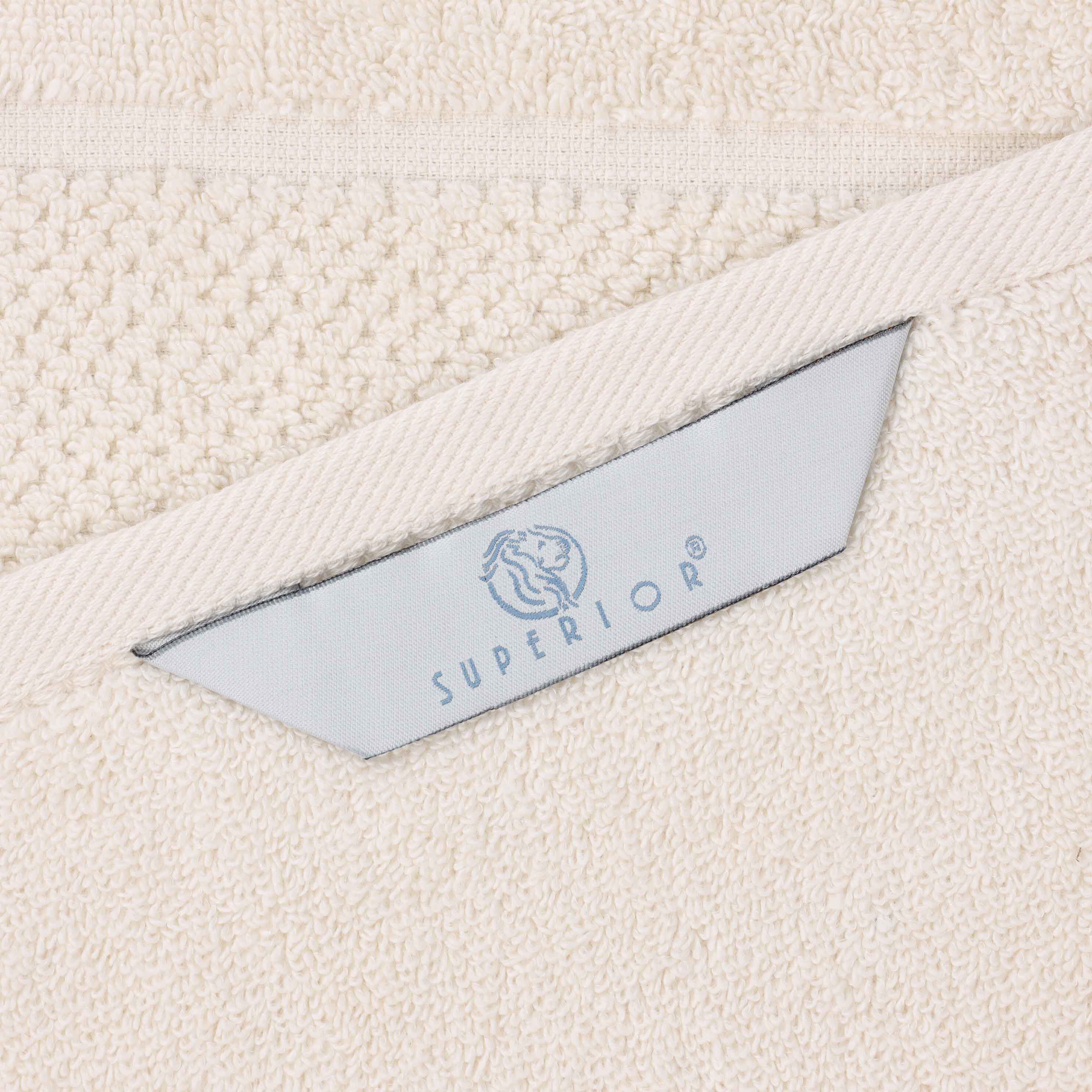 Mile Smart Twist Cotton Solid Hand Towels, Set of 6 - Blue Nile Mills