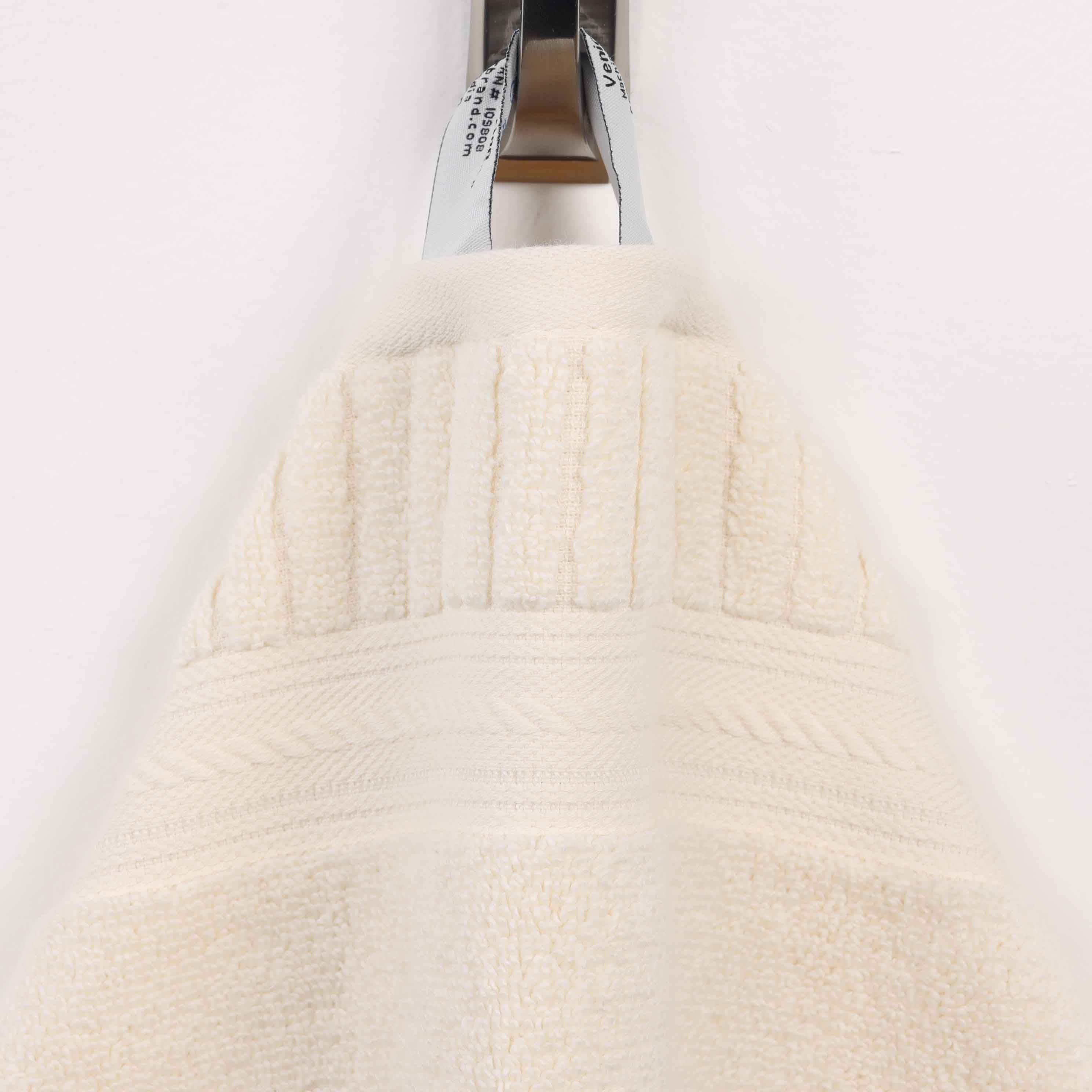 Venice Zero Twist Cotton Medium Weight Absorbent Hand Towels, Set of 6 - Blue Nile Mills