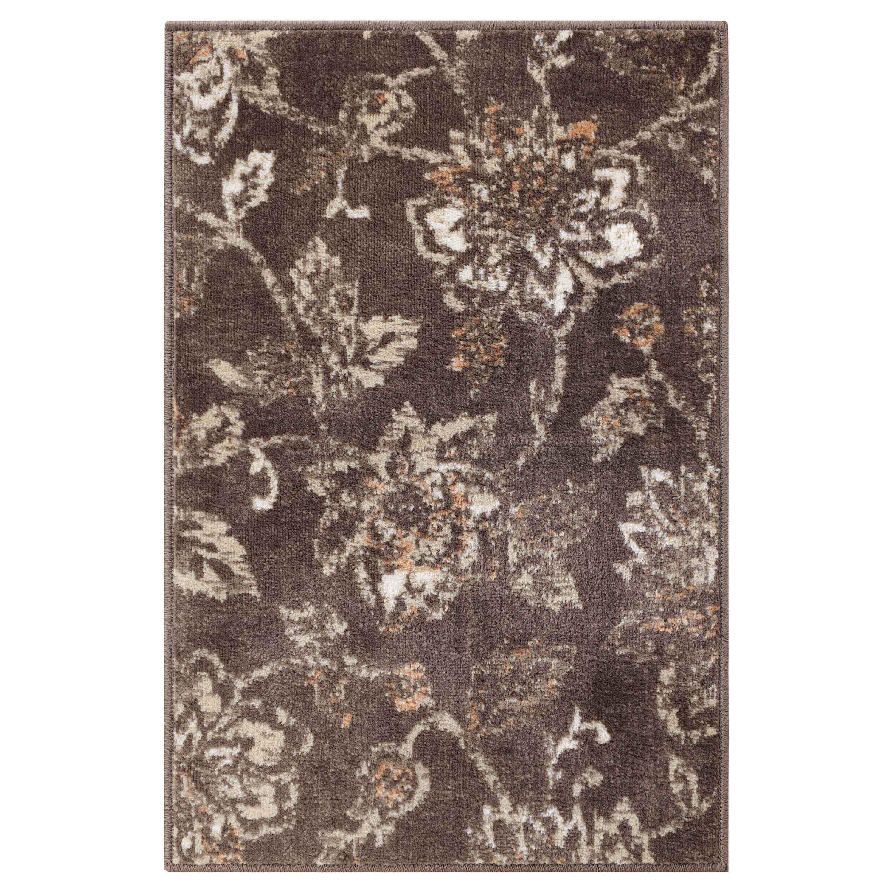 Jacobean Floral Modern Farmhouse Indoor Area Rugs or Runner Rug - Blue Nile Mills