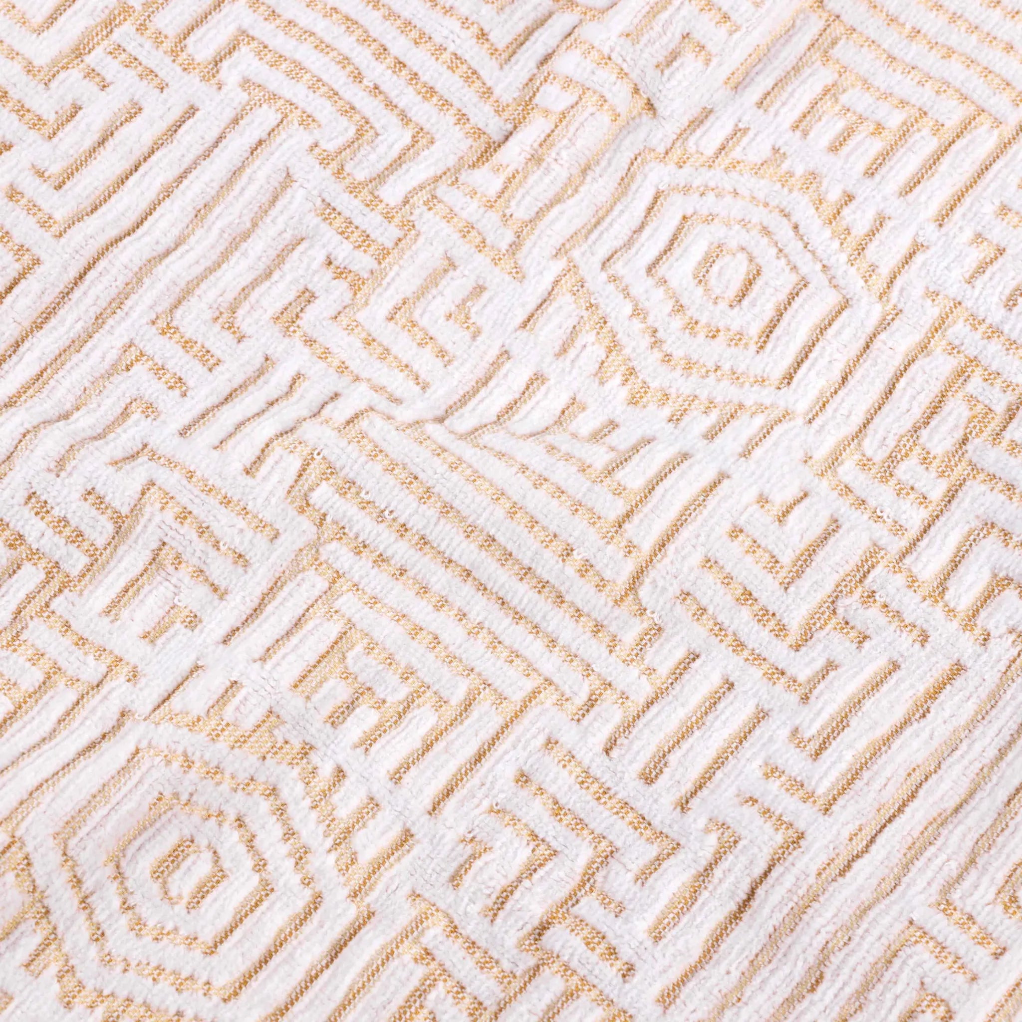 BNM Jasper Cotton Geometric Jacquard Plush Bath Towel Set 2-Piece