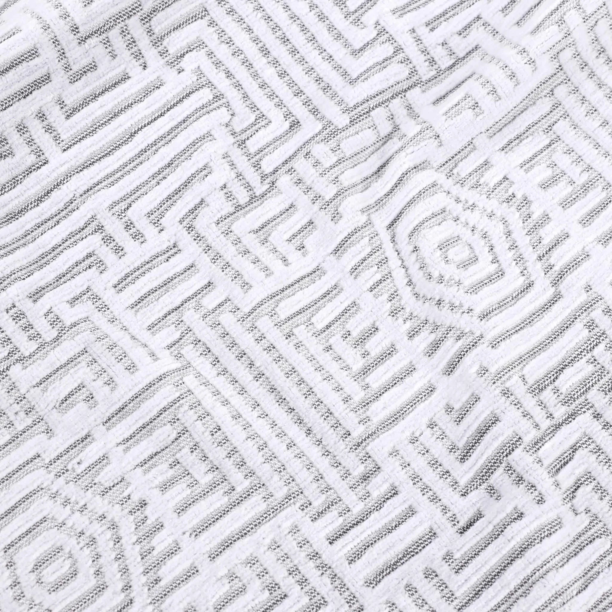 BNM Jasper Cotton Geometric Jacquard Plush Bath Towel Set 2-Piece