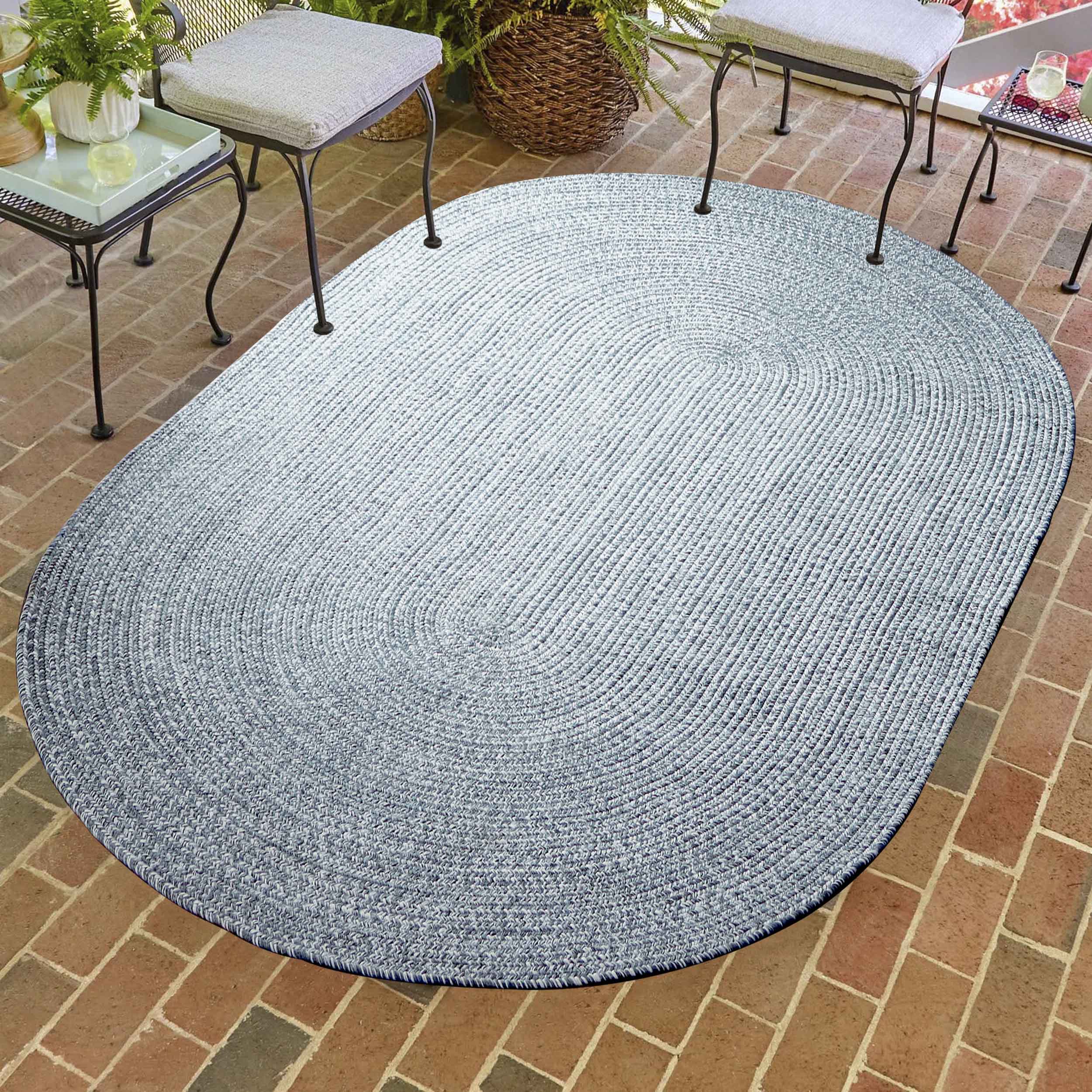 Reversible Braided Area Rug Two Tone Indoor Outdoor Rugs - Blue Nile Mills