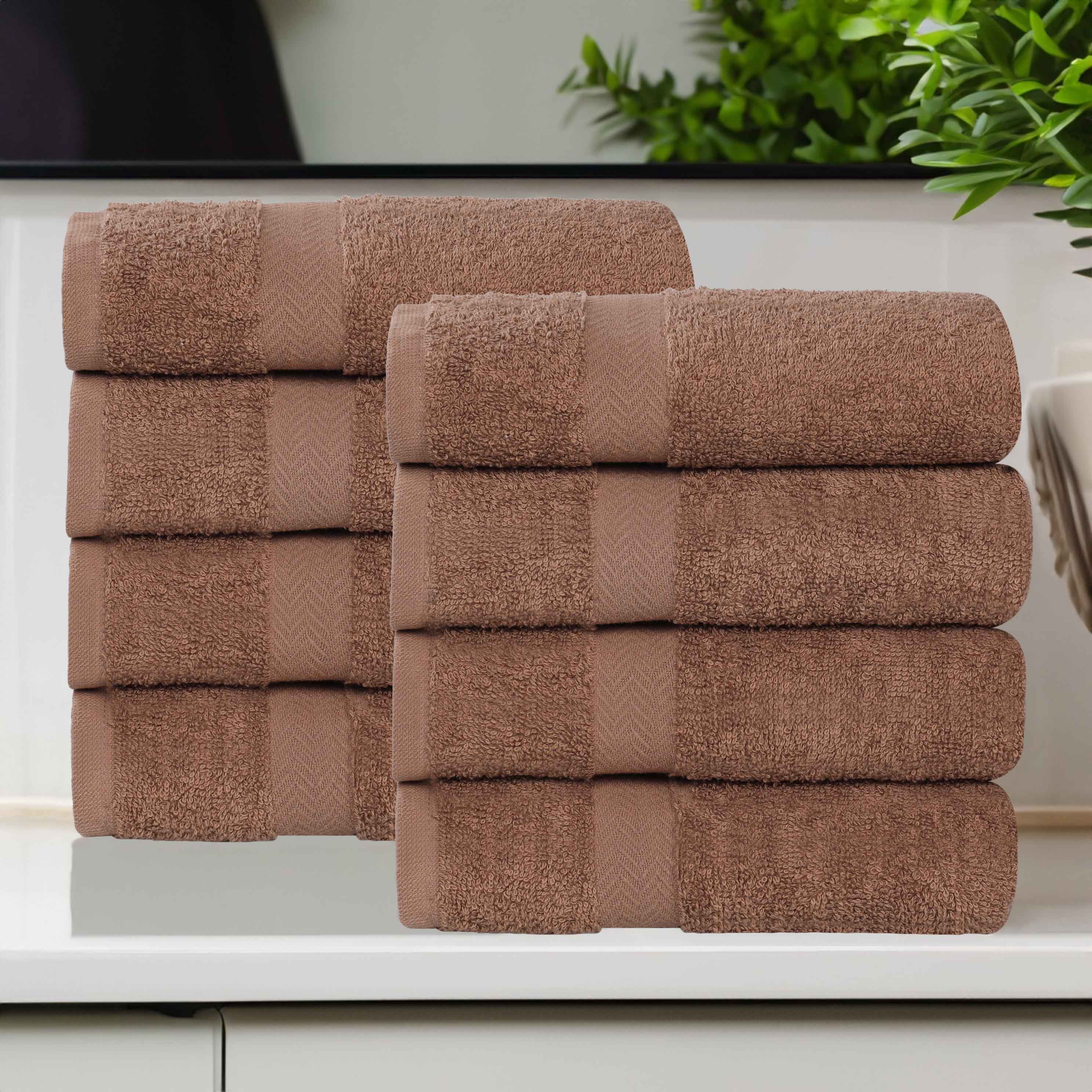 Franklin Cotton Eco Friendly 8 Piece Hand Towel Set - Blue Nile Mills
