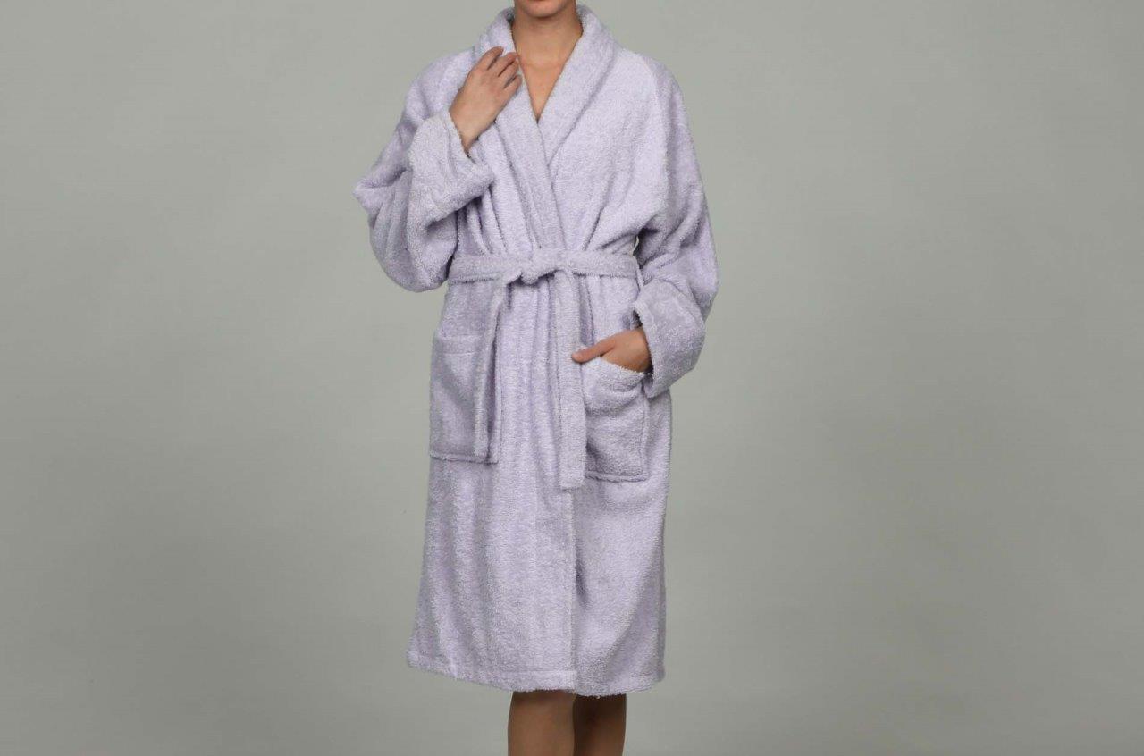 Cotton Ultra Soft Terry Adult Unisex Lightweight Luxury Bathrobe - Blue Nile Mills