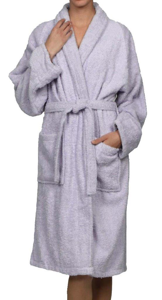 Cotton Ultra Soft Terry Adult Unisex Lightweight Luxury Bathrobe - Blue Nile Mills